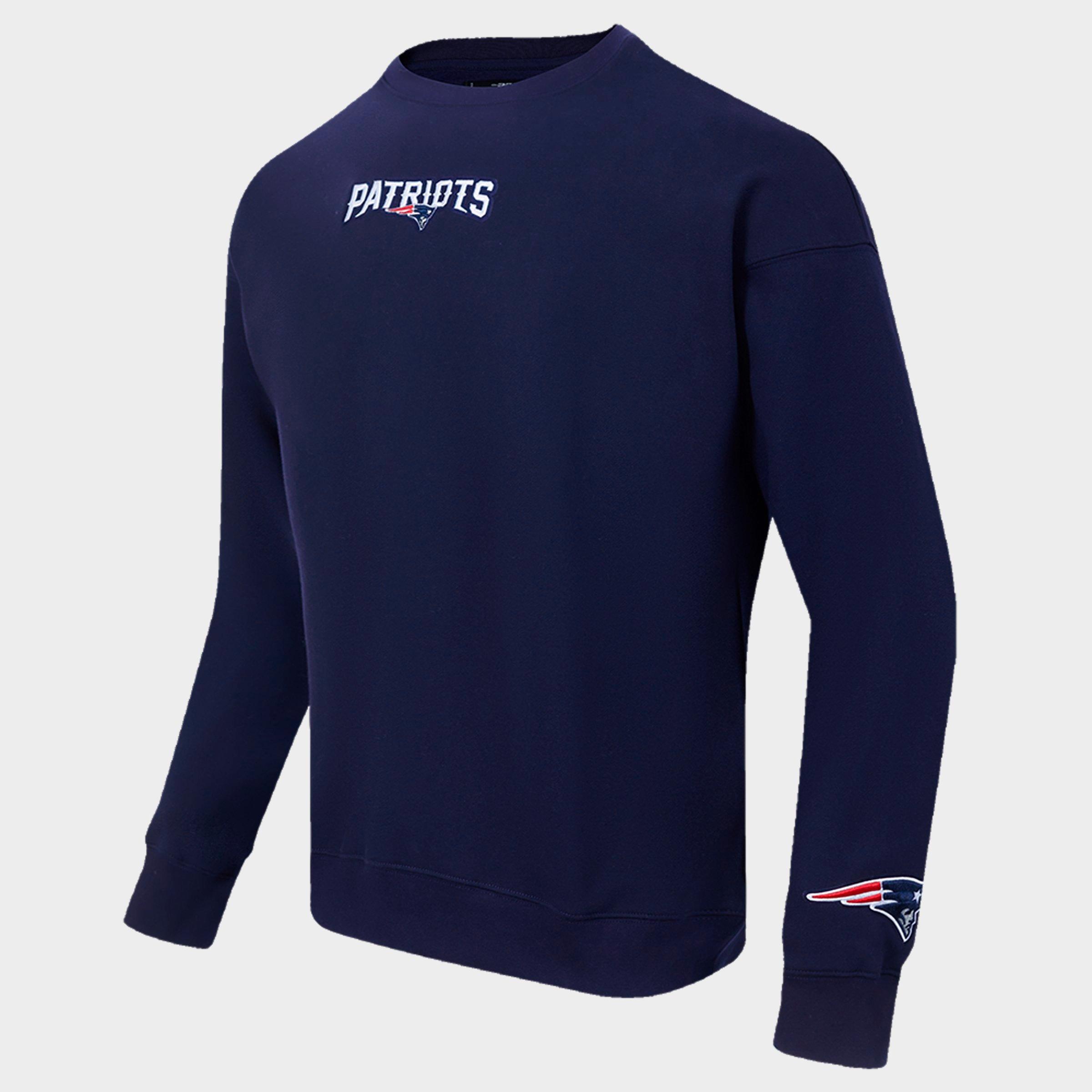 Men's Pro Standard New England Patriots NFL Wingspan Fleece Crewneck Sweatshirt