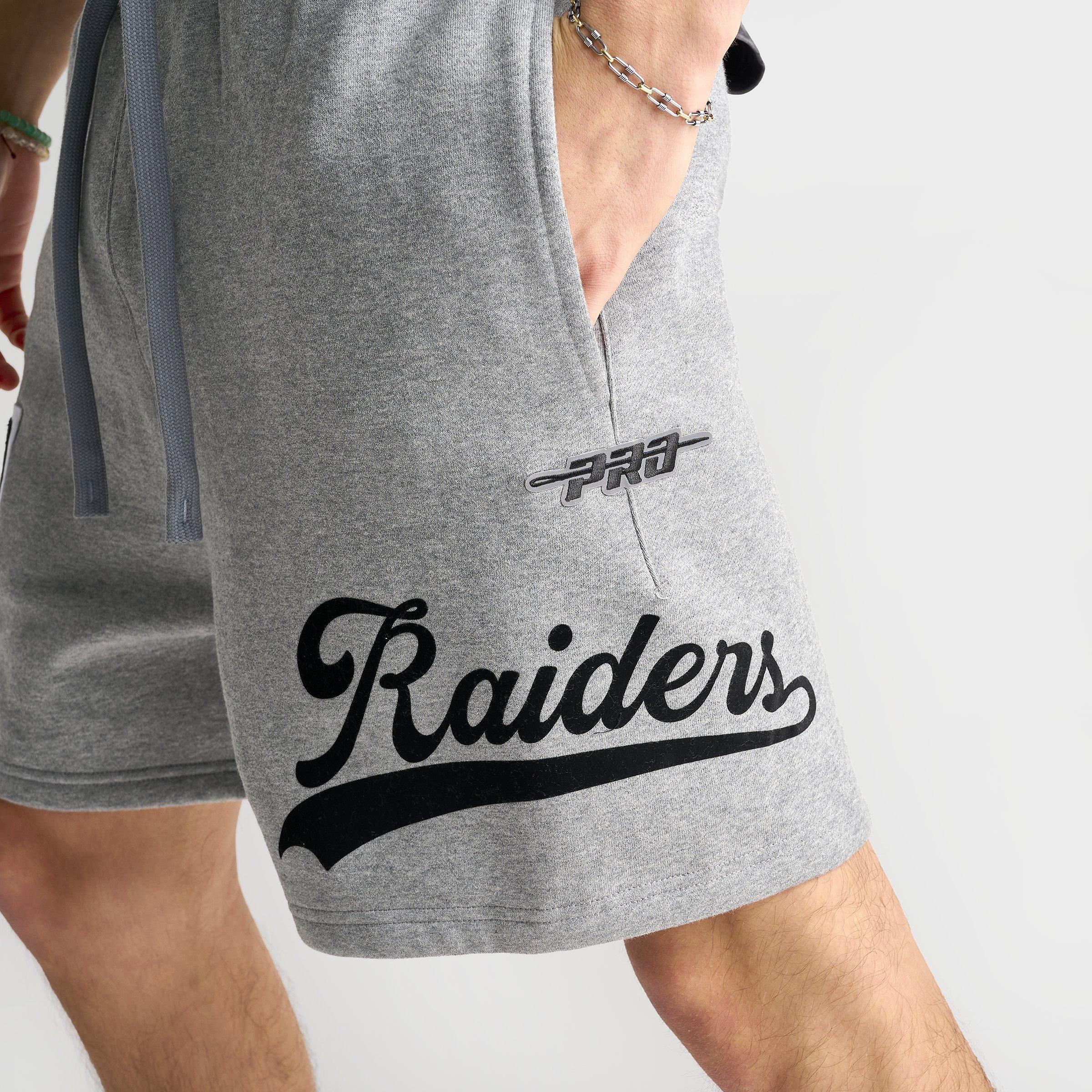 Men's Pro Standard Las Vegas Raiders NFL Living Large Fleece Shorts