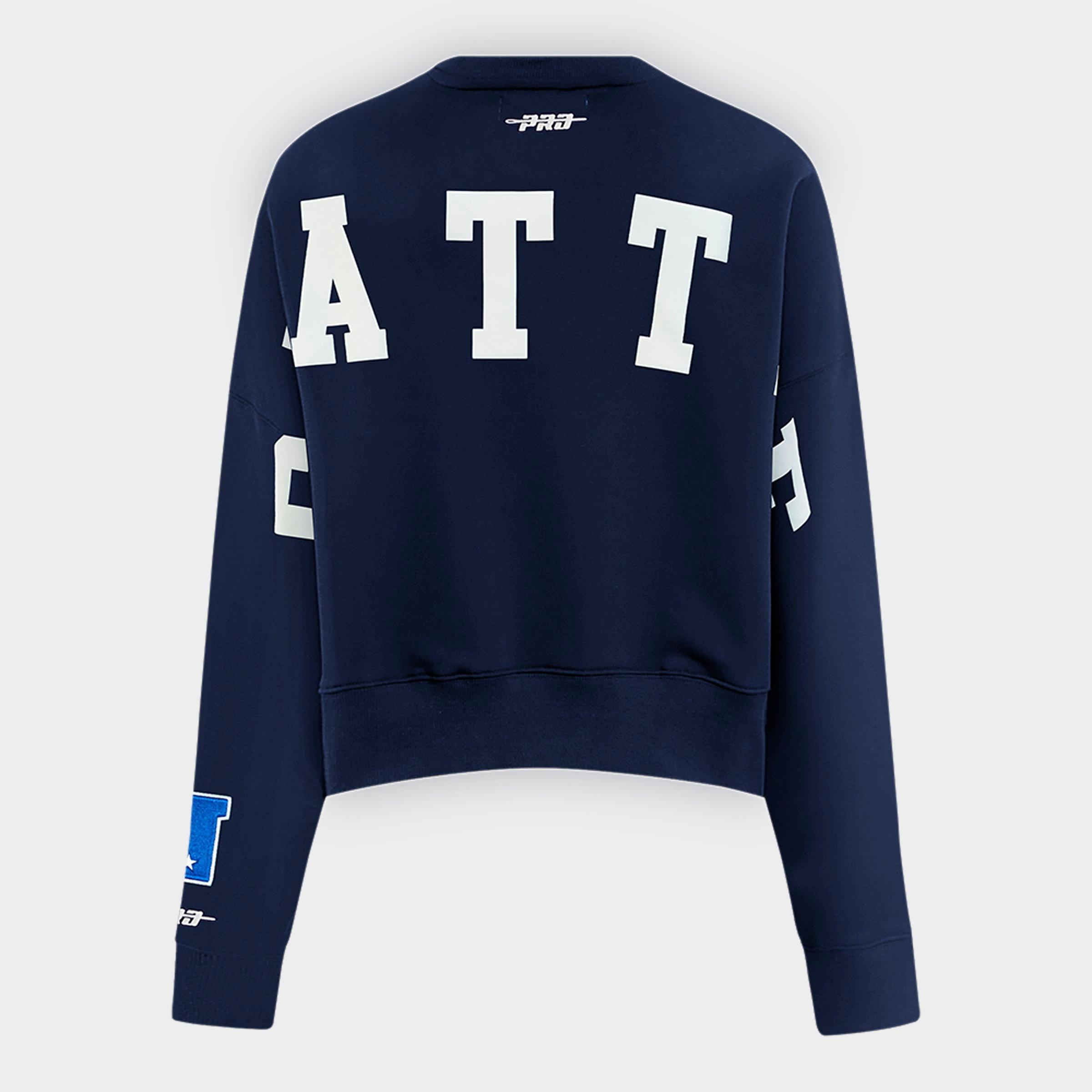 Women's Pro Standard Seattle Seahawks Wingspan Fleece Crewneck Sweatshirt