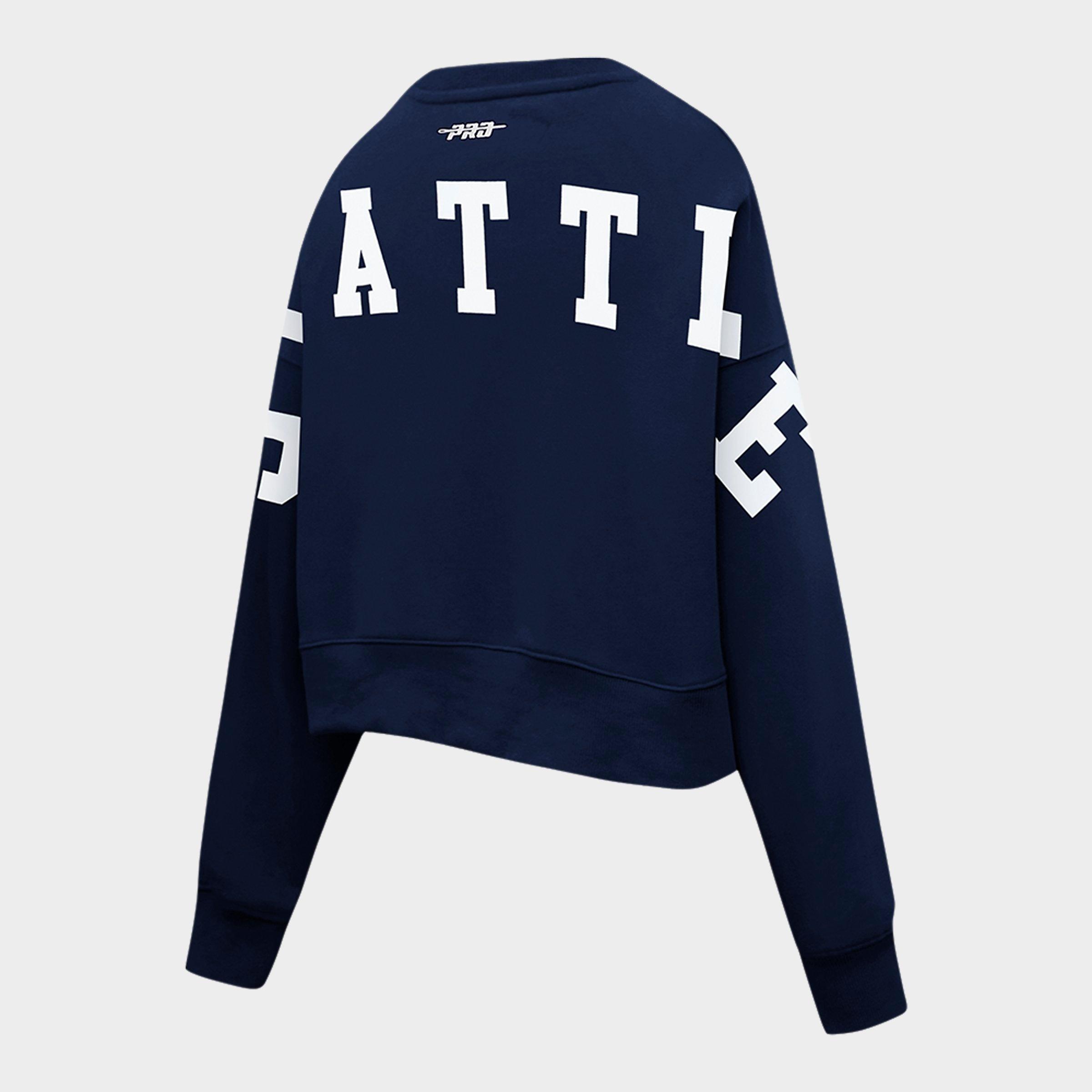 Women's Pro Standard Seattle Seahawks Wingspan Fleece Crewneck Sweatshirt