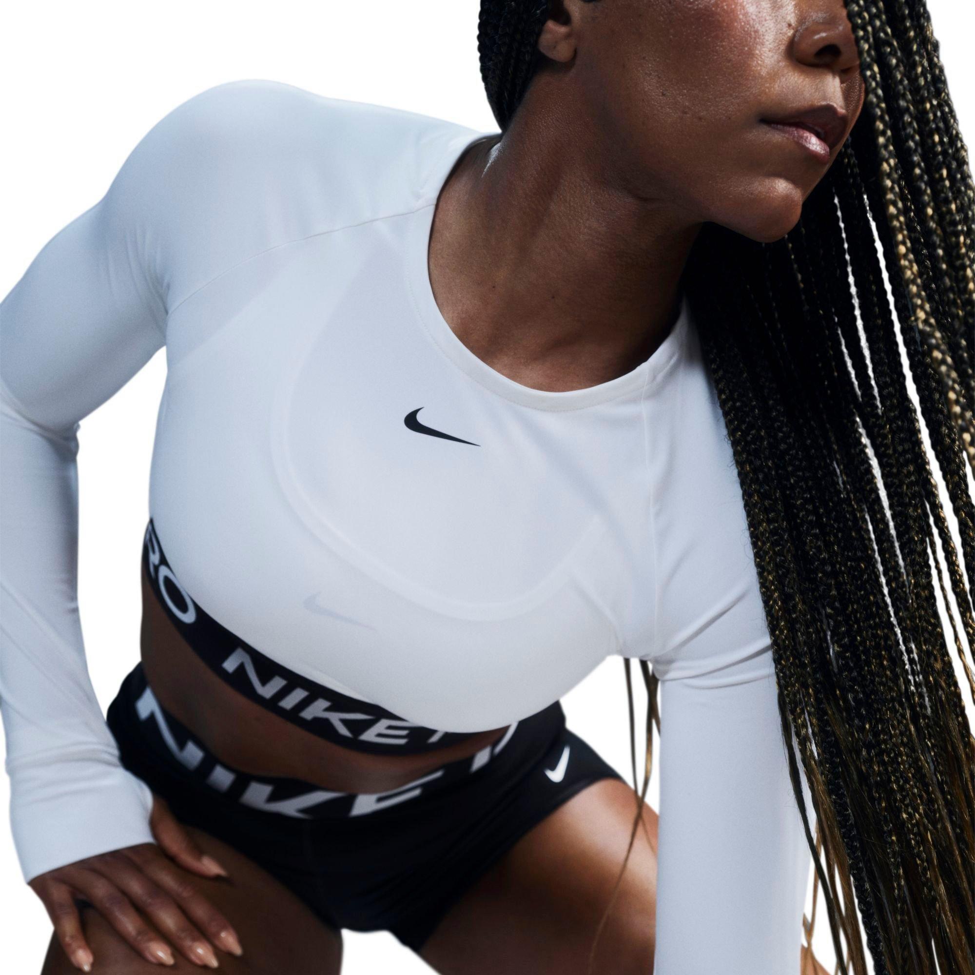 Women's Nike Pro 365 Dri-FIT Cropped Long-Sleeve T-Shirt
