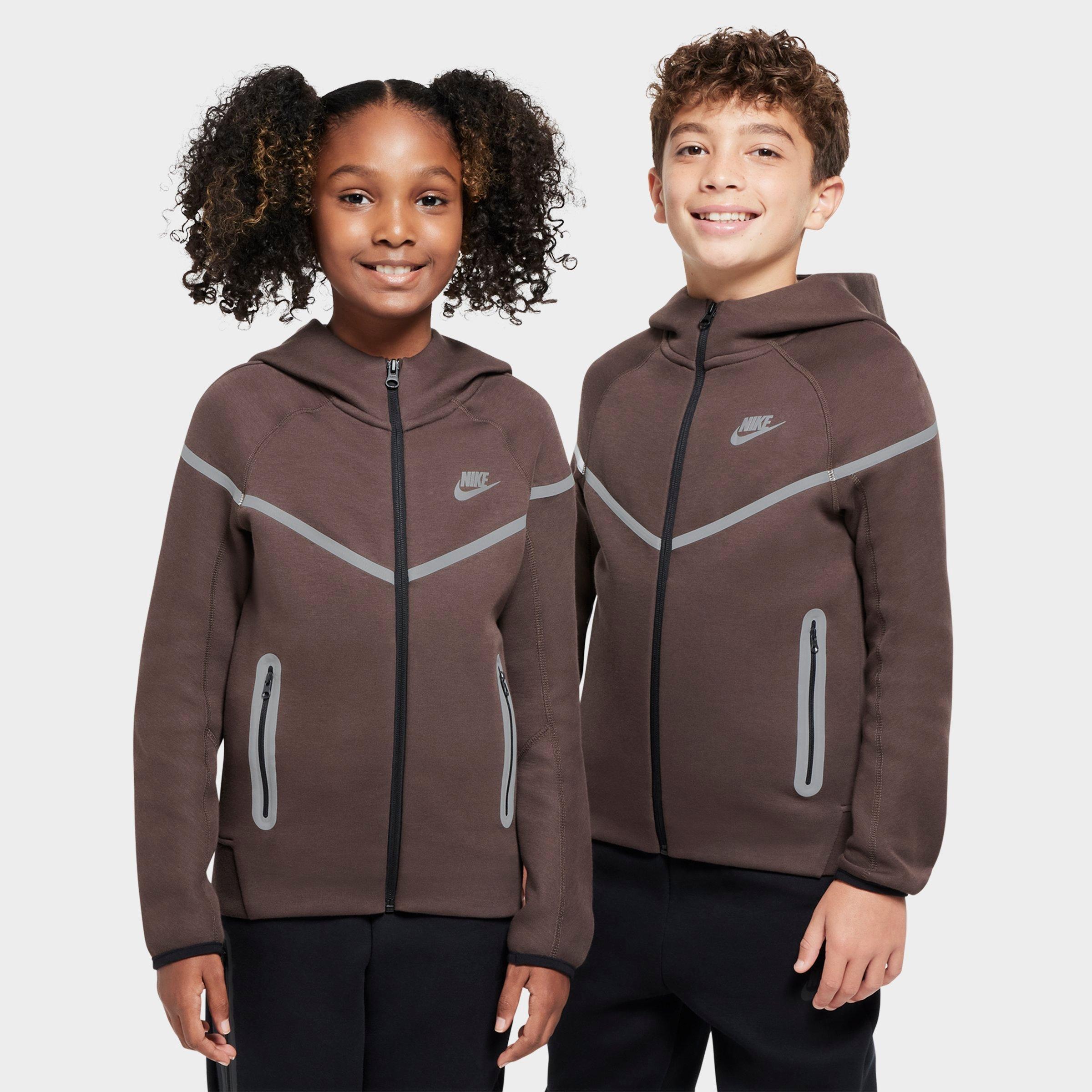 Boys' Big Kids' Nike Sportswear Tech Fleece Reflective Full-Zip Hoodie  Size XS