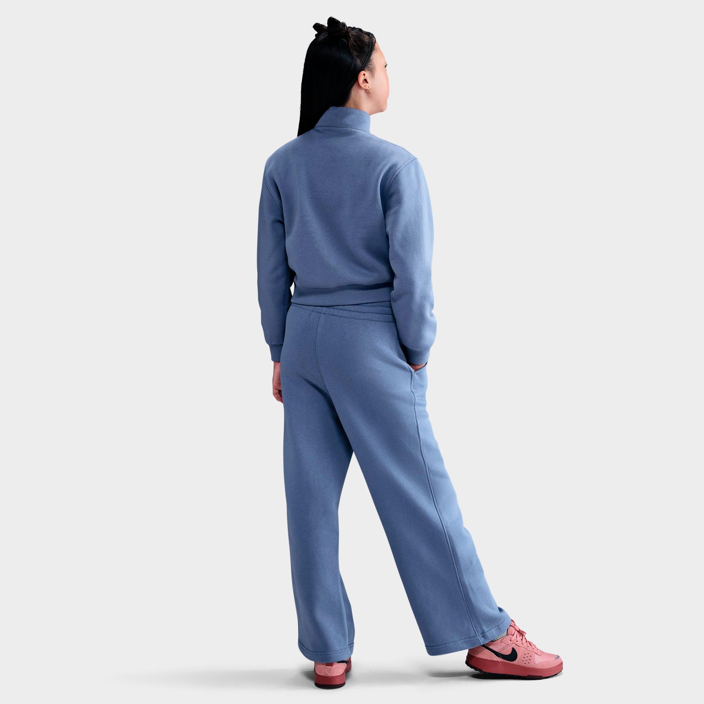 Girls' Big Kids' Nike Sportswear Club Fleece Flared Wide-Leg Pants