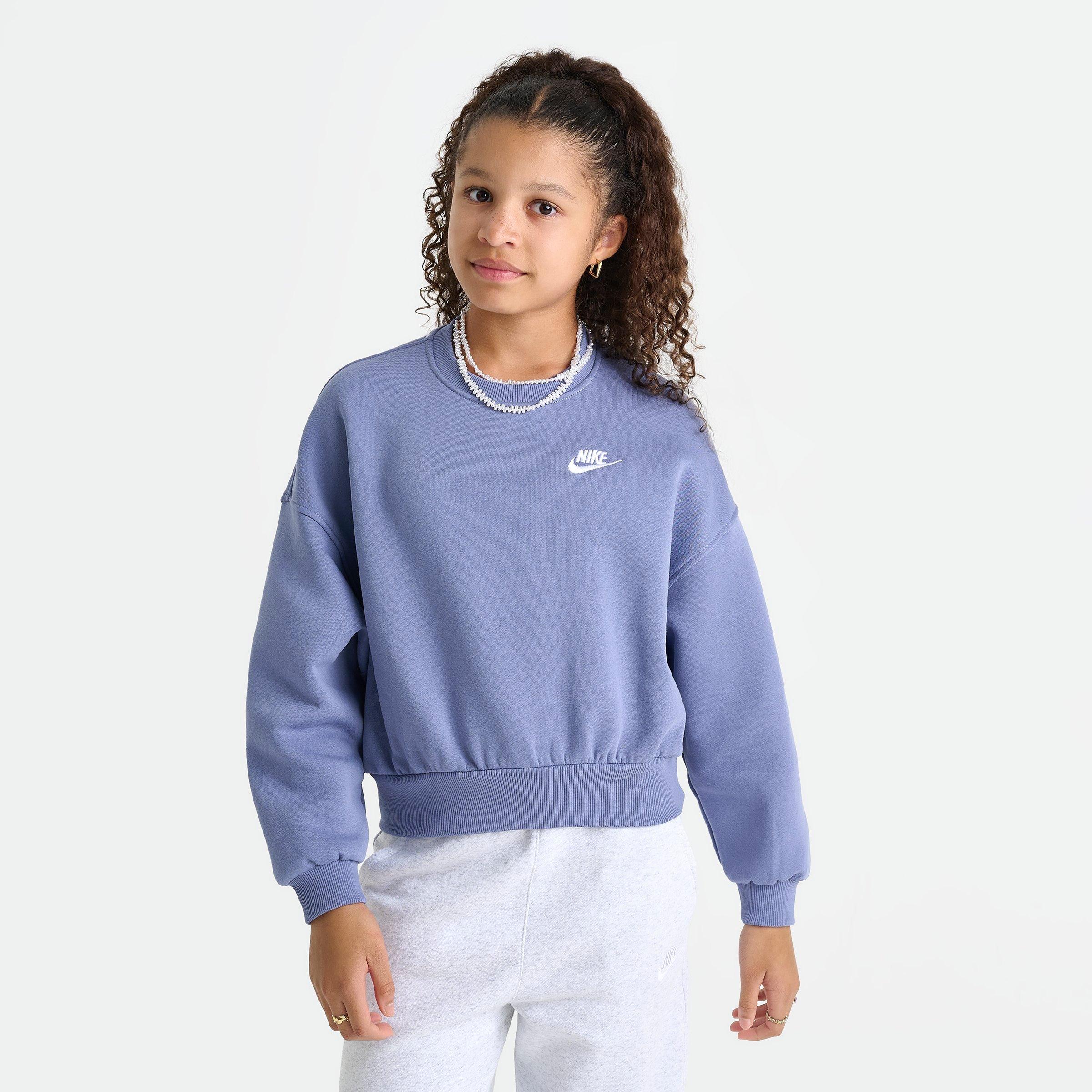 Girls' Big Kids' Nike Sportswear Club Fleece Boxy Crewneck Sweatshirt