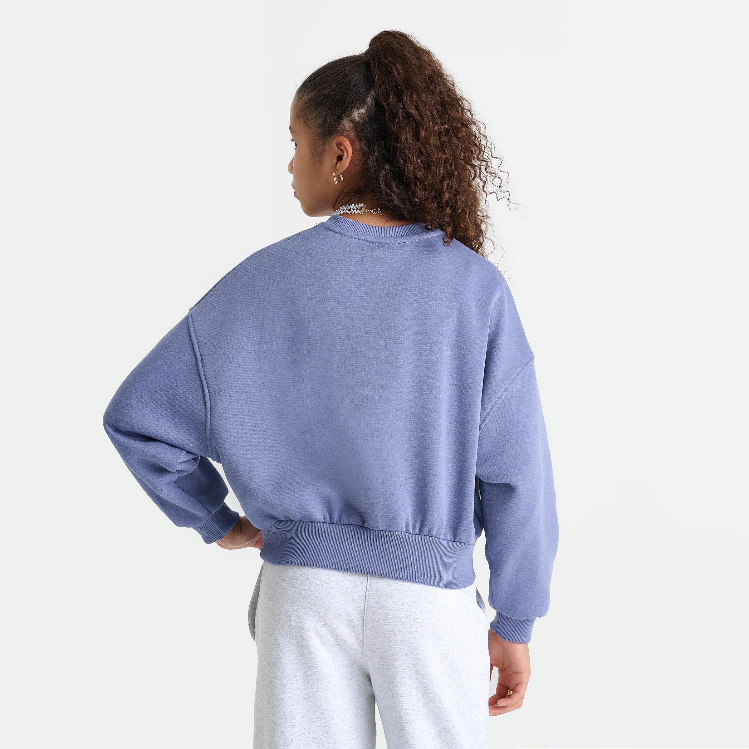 Girls' Big Kids' Nike Sportswear Club Fleece Boxy Crewneck Sweatshirt