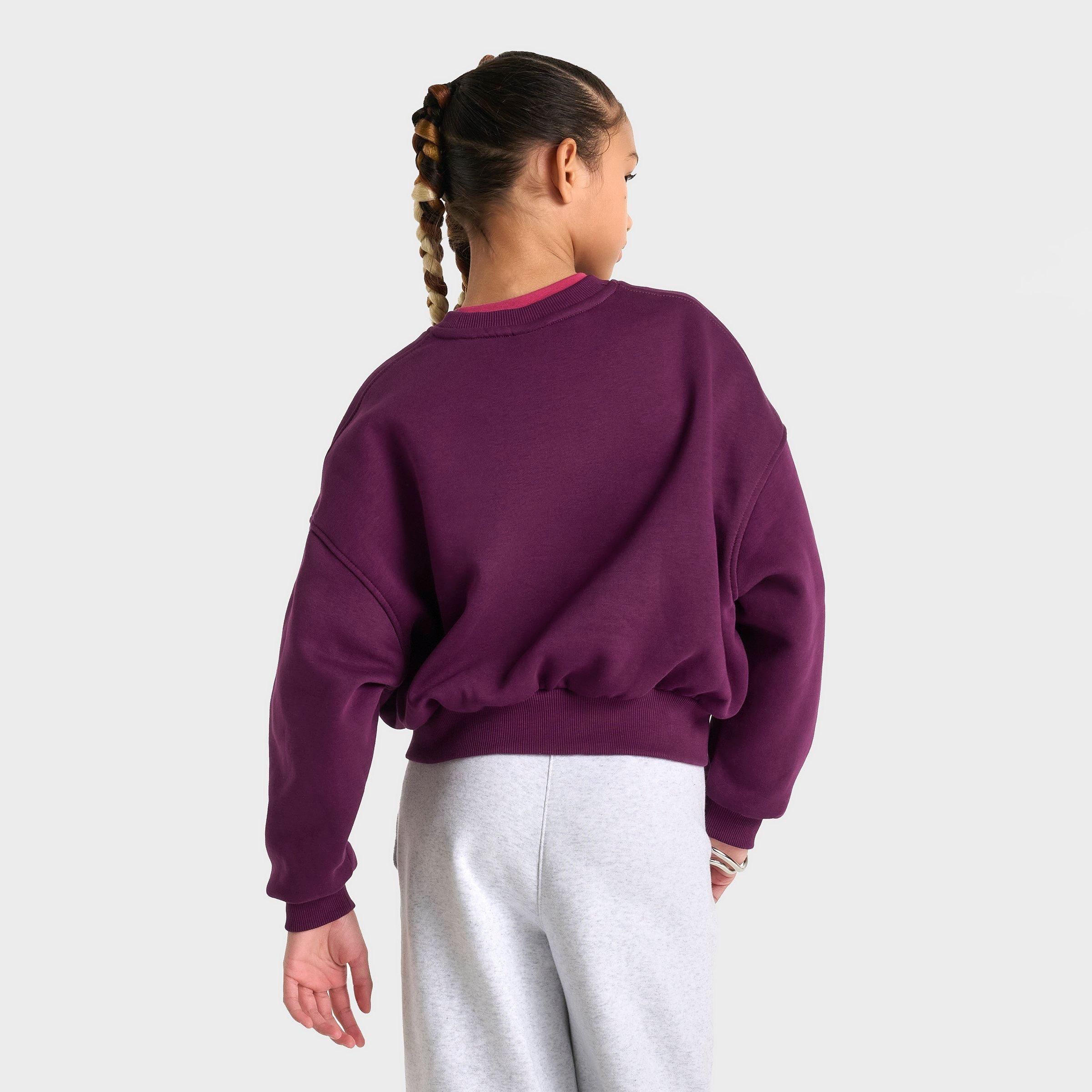 Girls' Big Kids' Nike Sportswear Club Fleece Boxy Crewneck Sweatshirt