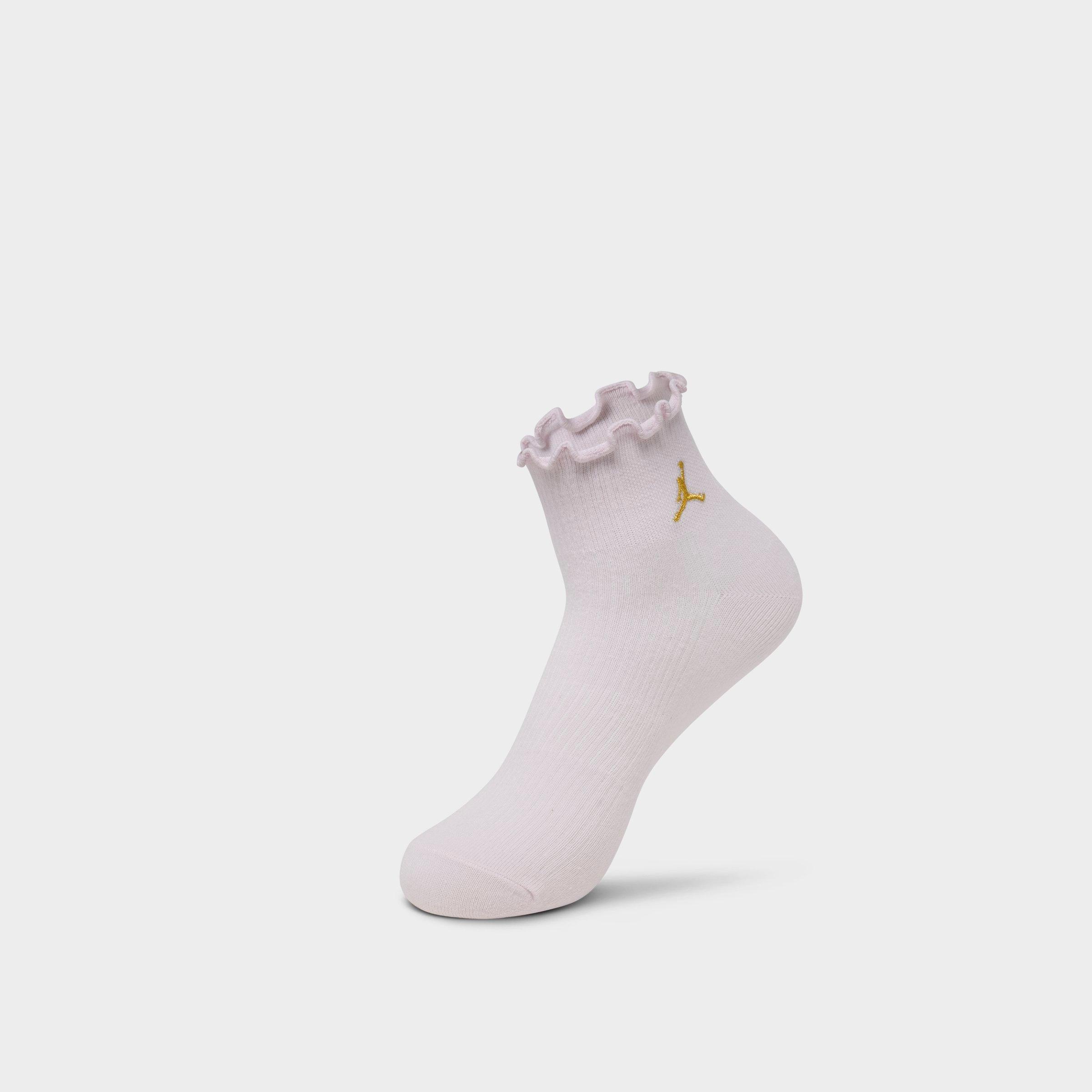 Girls' Jordan Lettuce Edge Ankle Socks (6-Pack)
