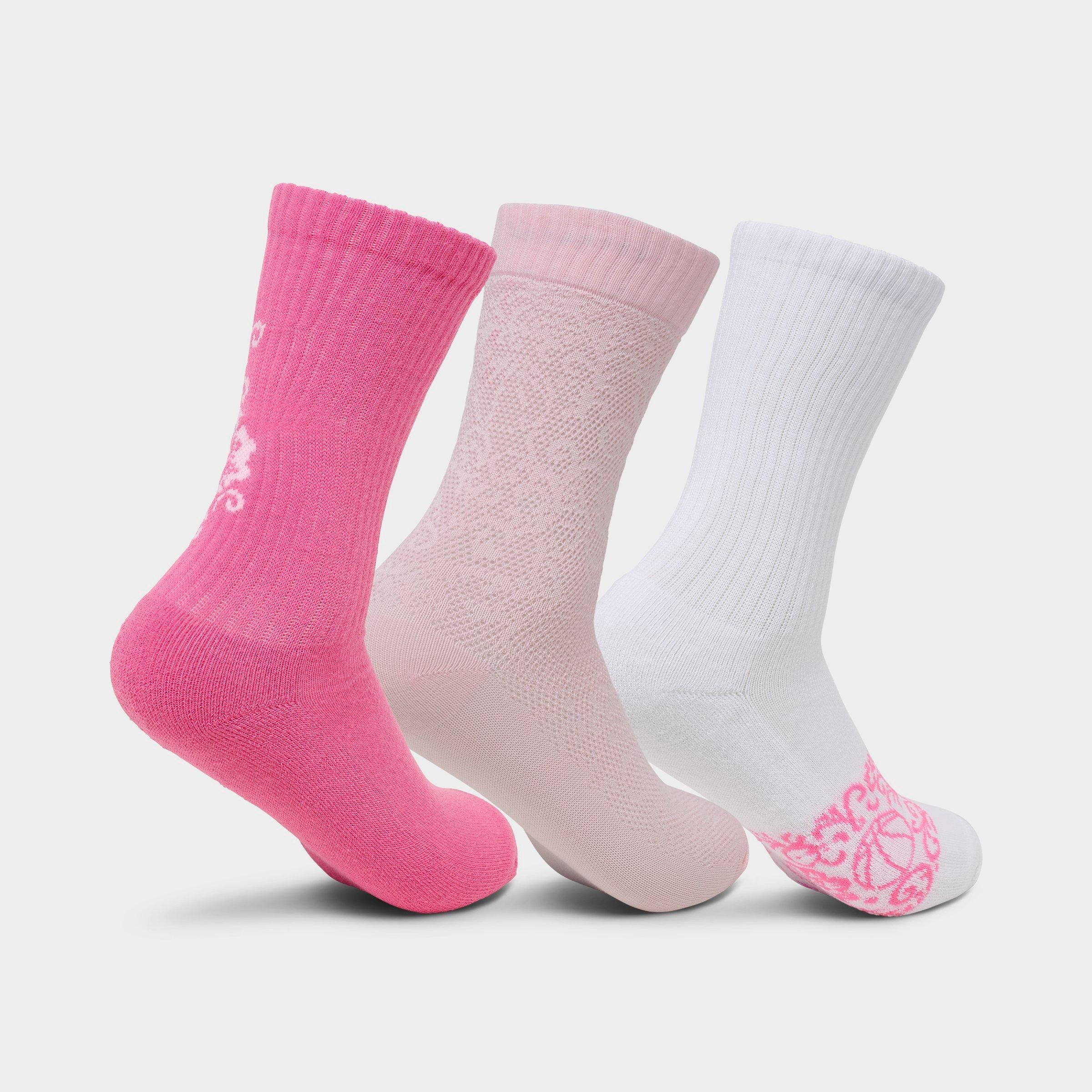 Girls' Big Kids' Jordan Floral Crew Socks (3-Pack)