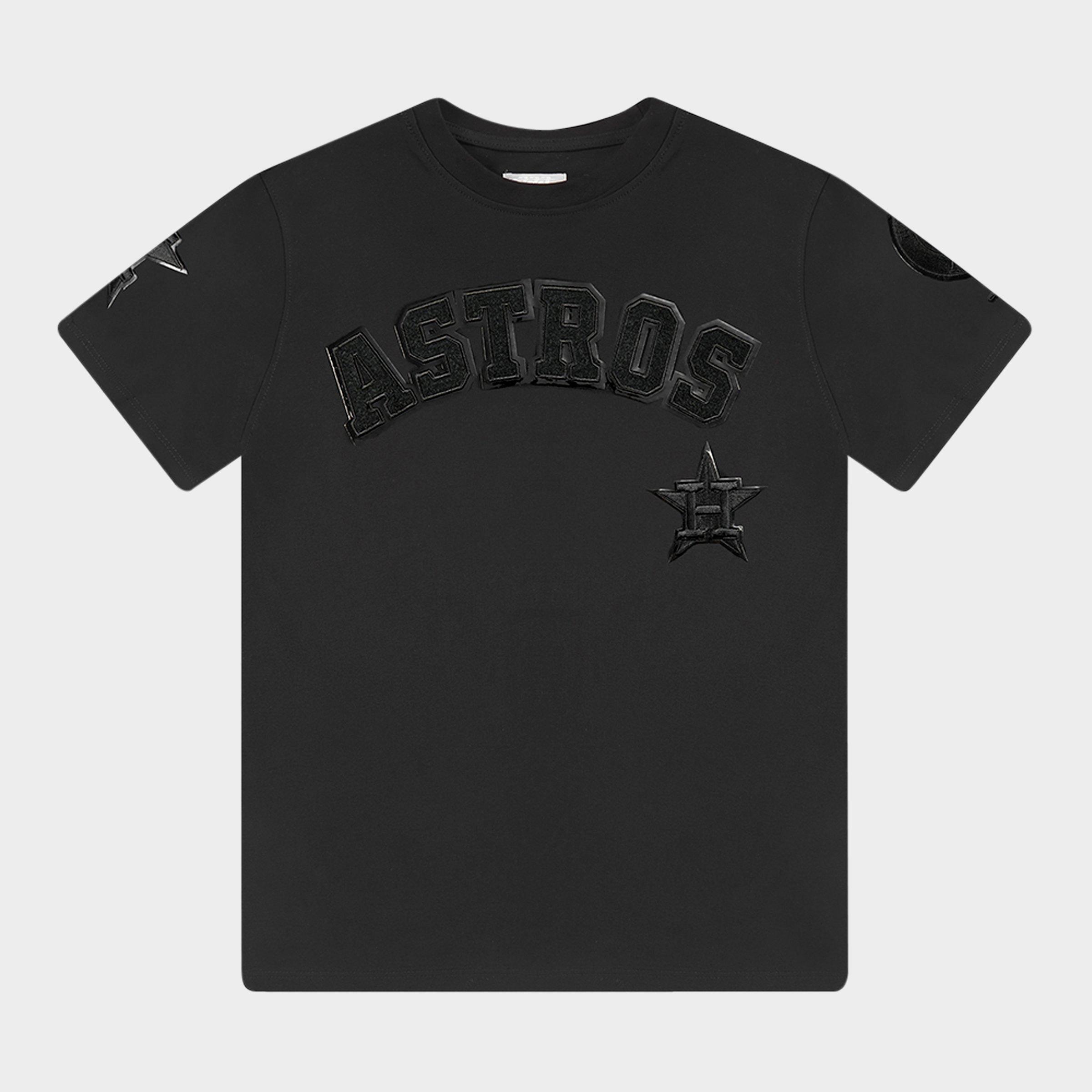 Big Kids' Pro Standard Houston Astros MLB Triple Black Classic T-Shirt