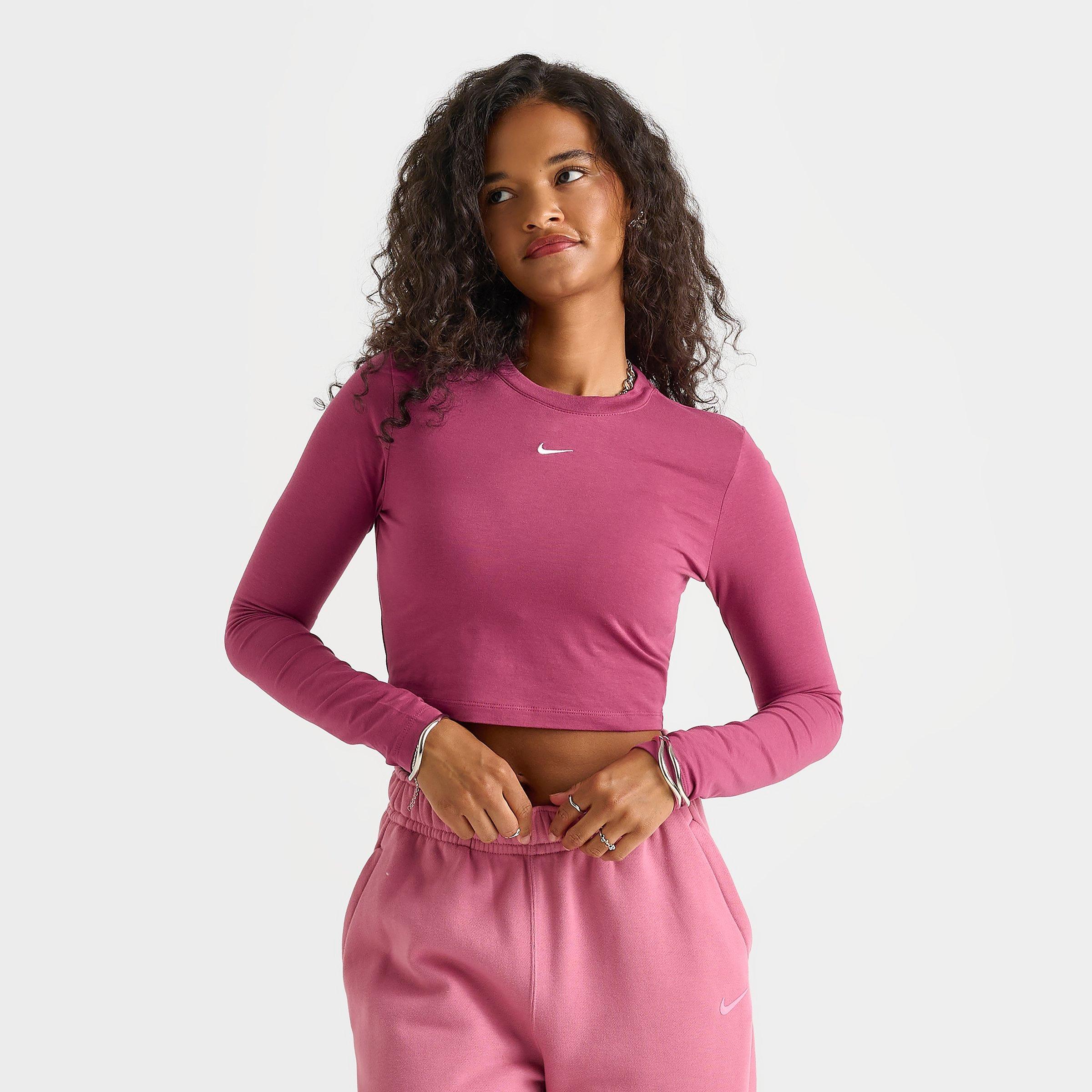 Women's Nike Sportswear Chill Knit Long-Sleeve Slim Crop Top