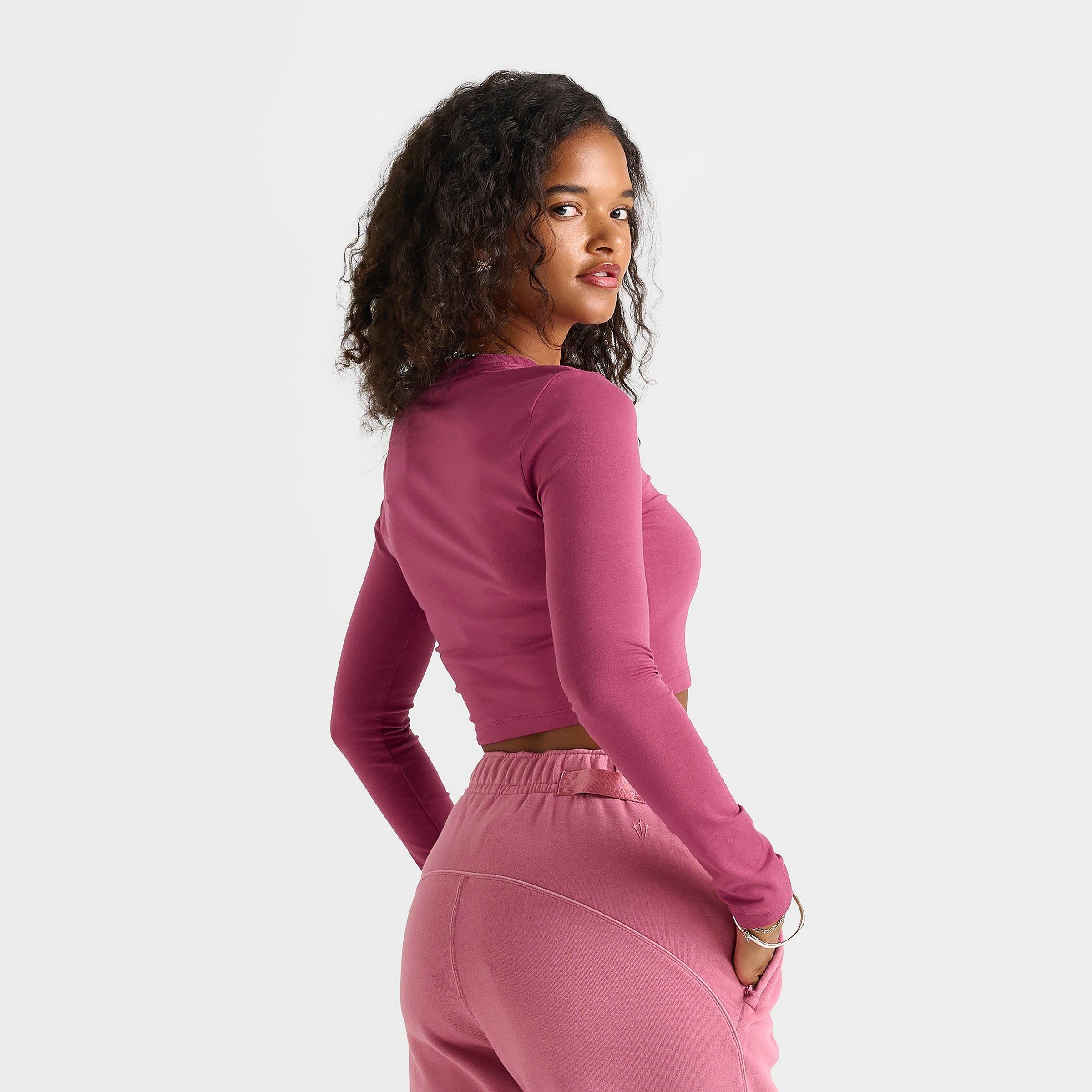 Women's Nike Sportswear Chill Knit Long-Sleeve Slim Crop Top