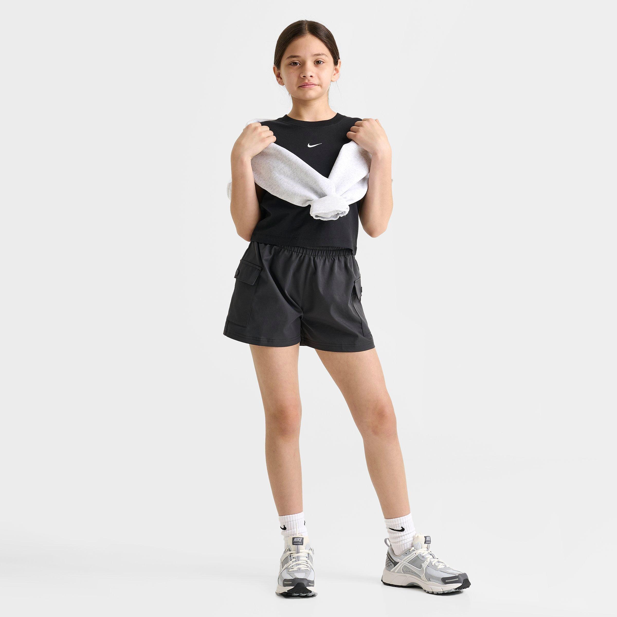 Girls' Big Kids' Nike Sportswear Woven Cargo Shorts