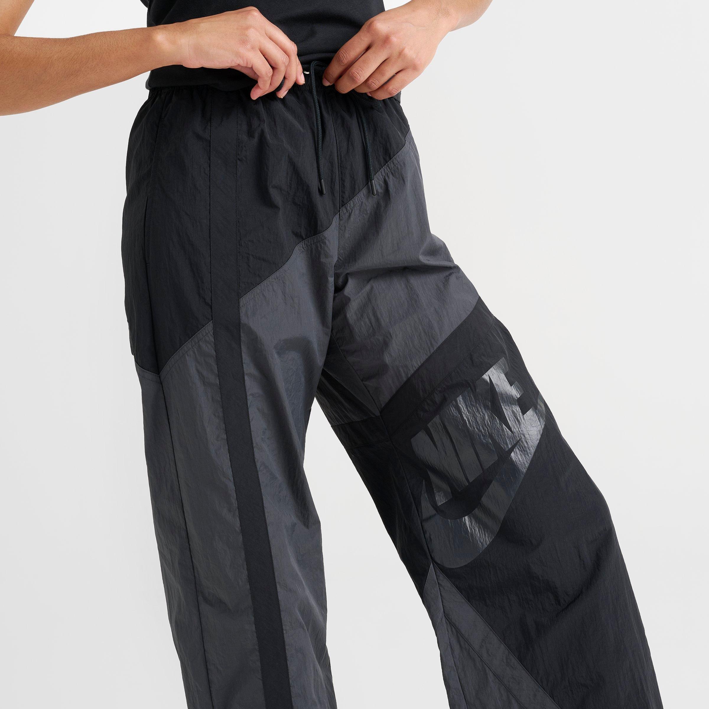 Womens Nike Sportswear Street Mid-Rise Loose Woven Open-Hem Pants