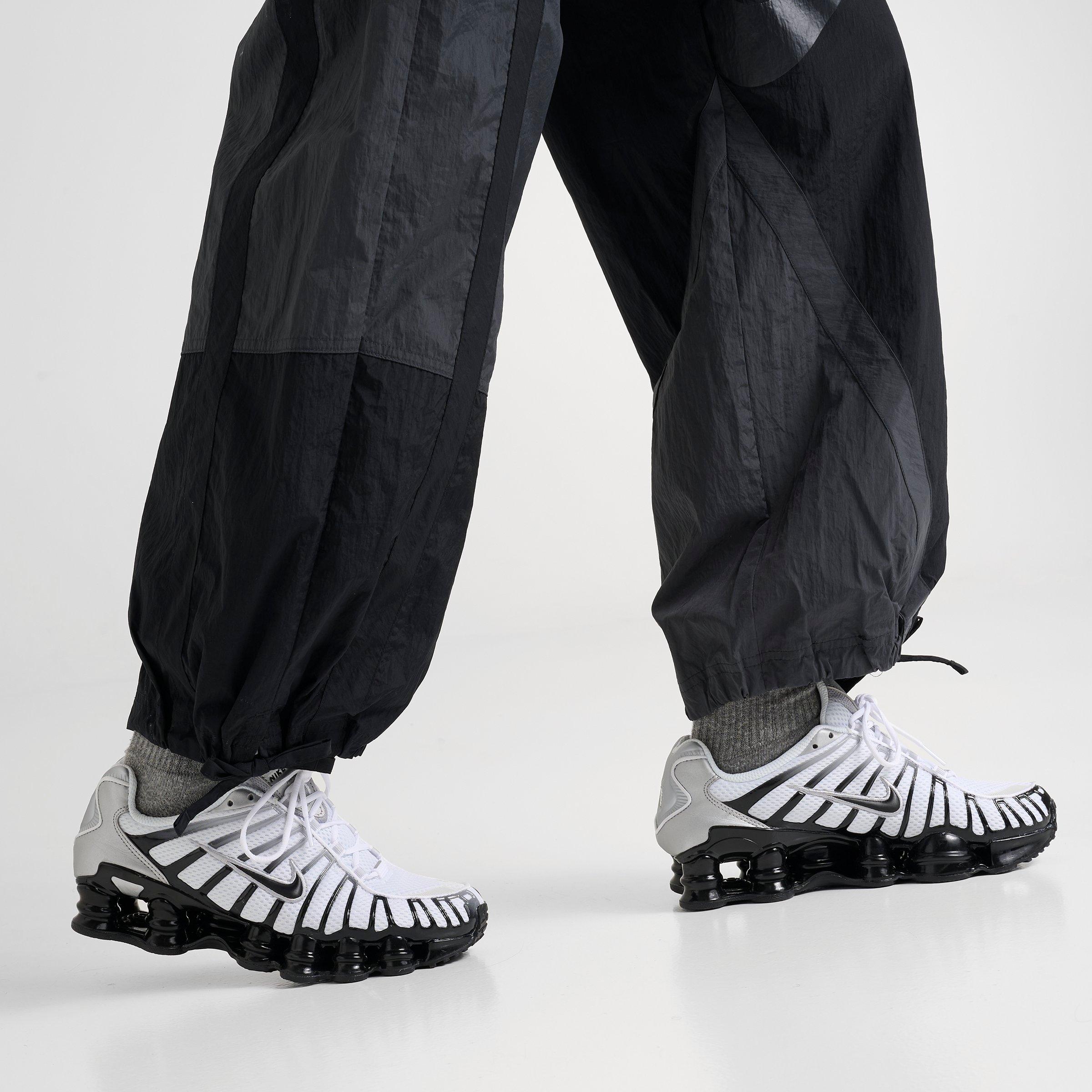 Womens Nike Sportswear Street Mid-Rise Loose Woven Open-Hem Pants