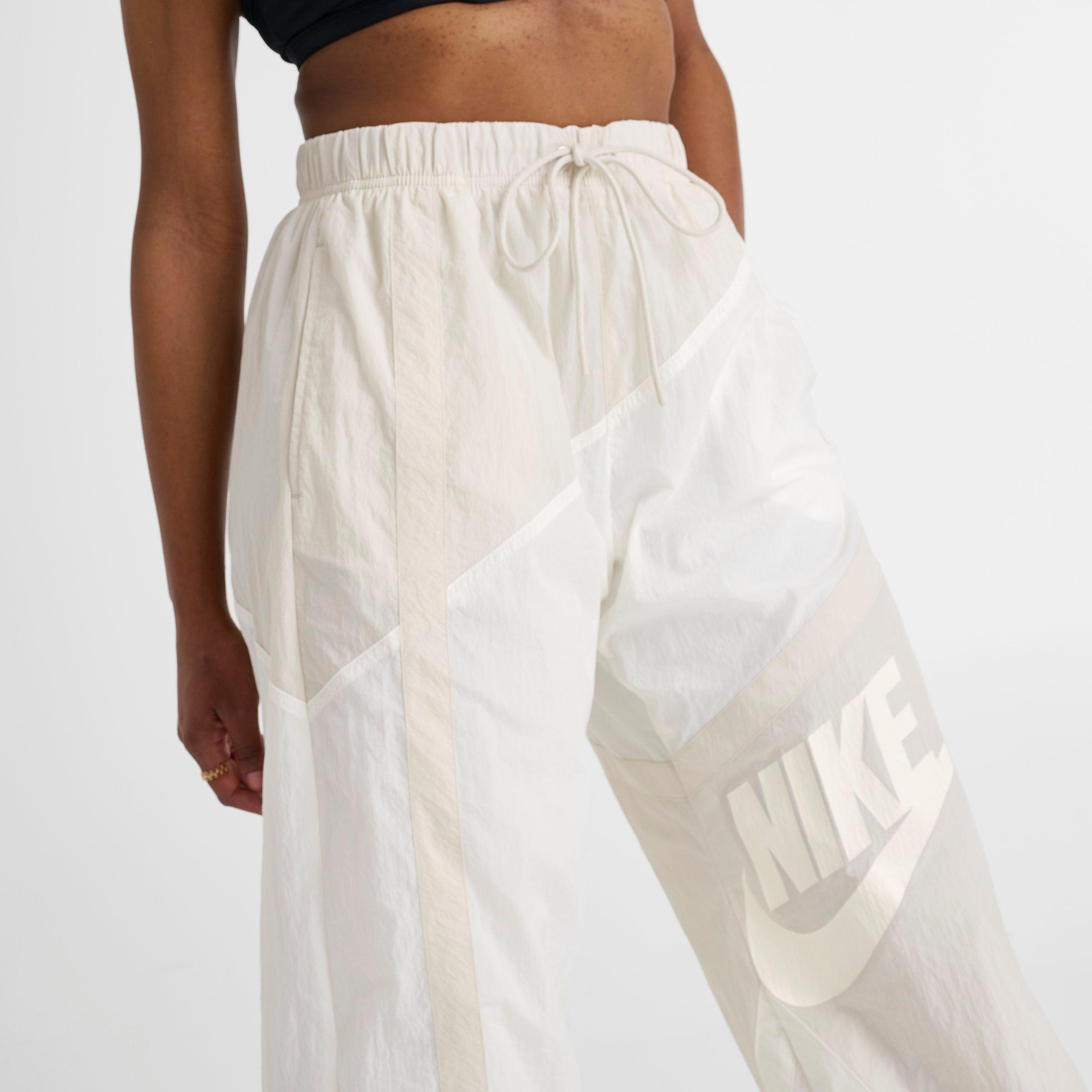 Womens Nike Sportswear Street Mid-Rise Loose Woven Open-Hem Pants
