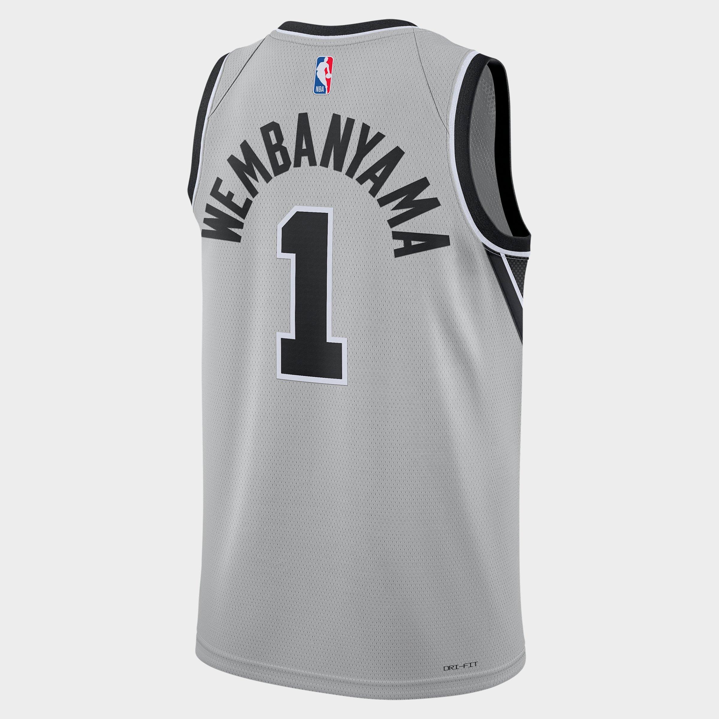 Men's Jordan San Antonio Spurs NBA Statement Edition Dri-FIT Victor Wembanyama Swingman Jersey
