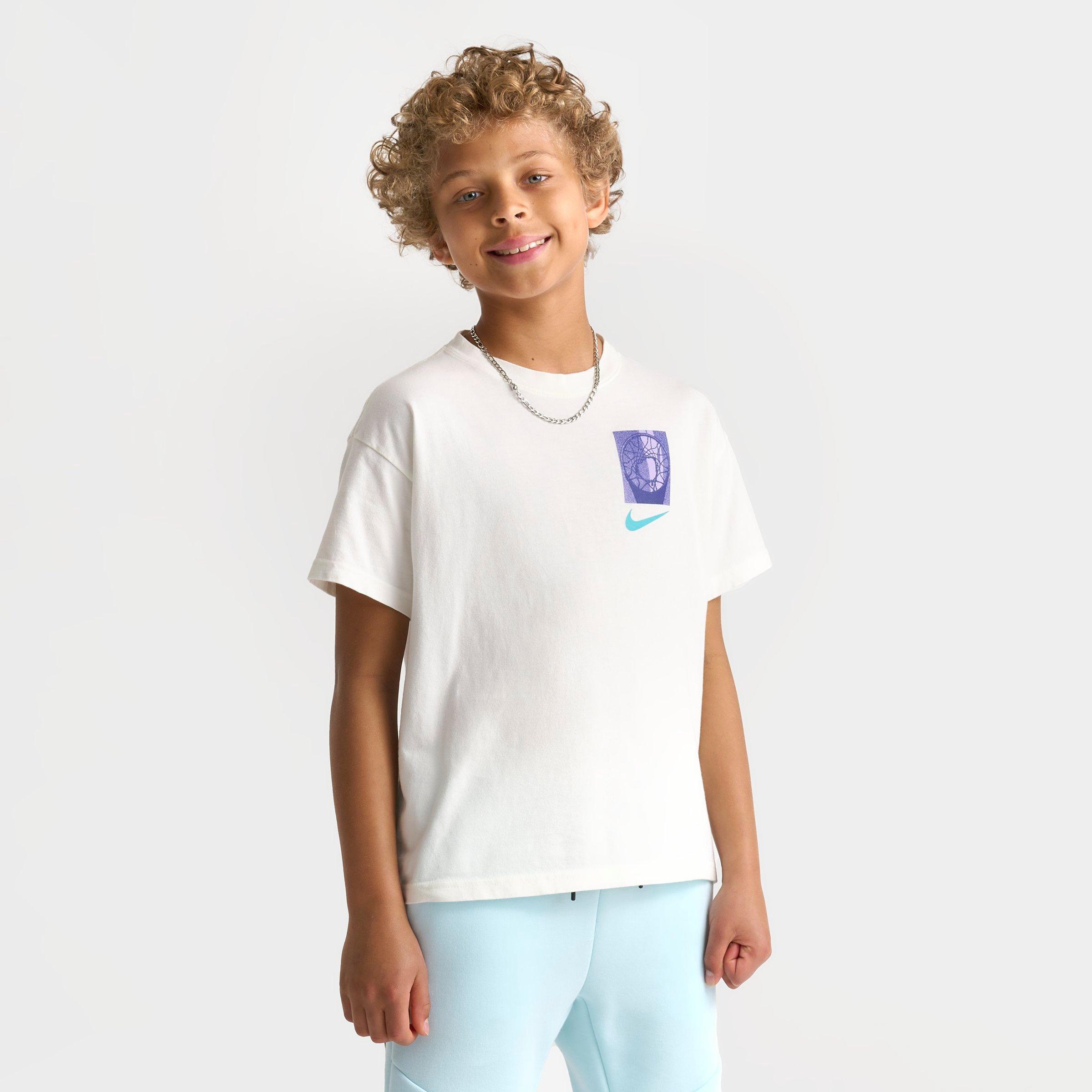 Big Kids' Nike Sportswear Basketball Squares T-Shirt