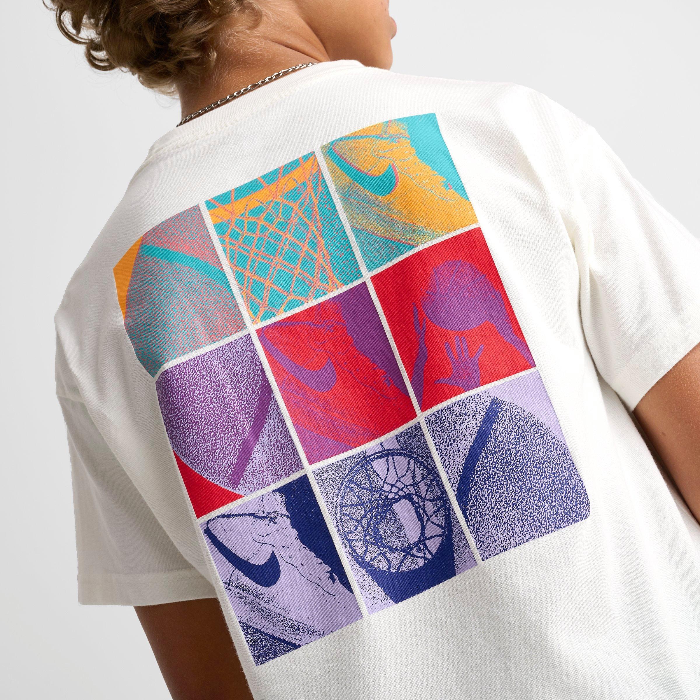 Big Kids' Nike Sportswear Basketball Squares T-Shirt