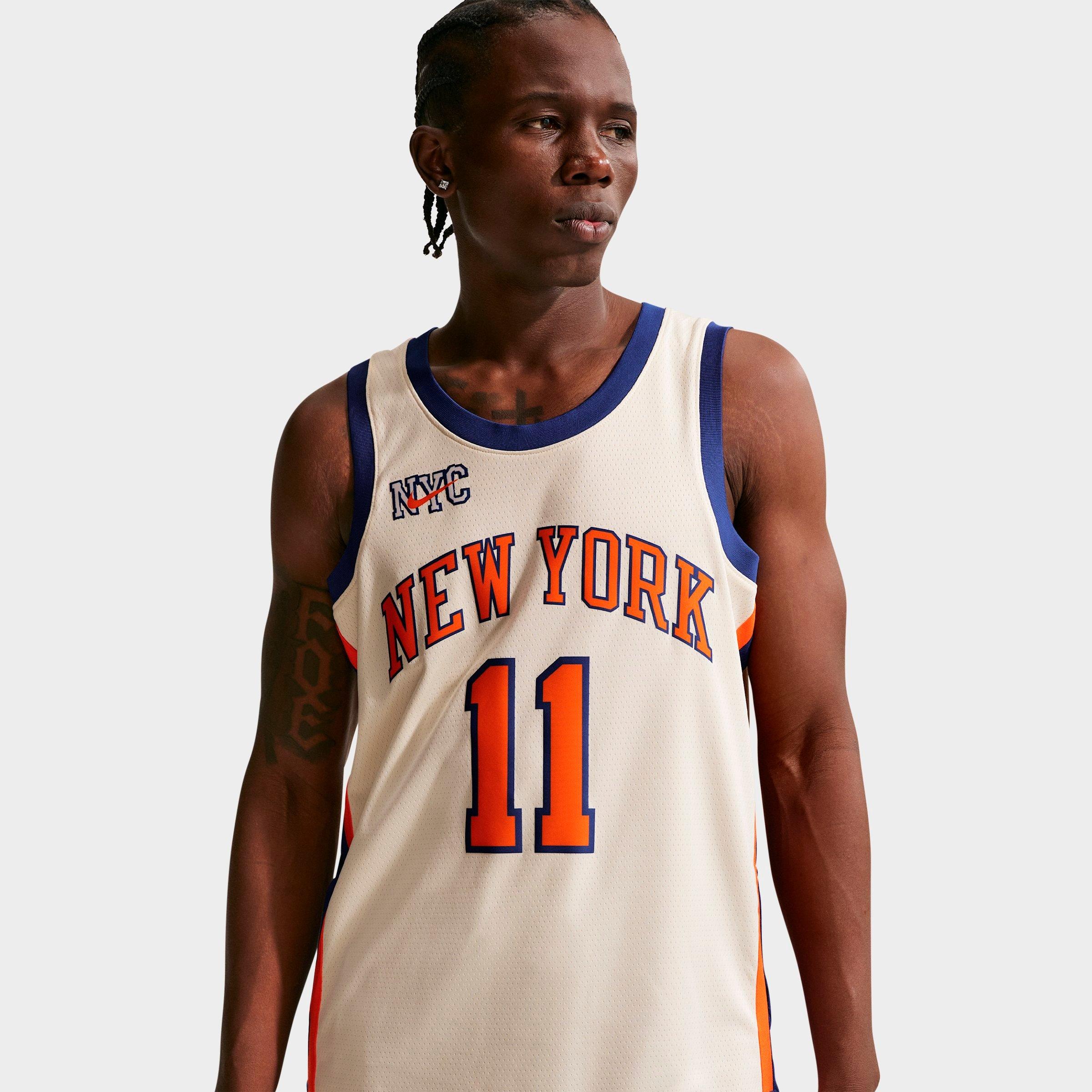Men's Nike Jalen Brunson New York Knicks NBA City Edition Swingman Basketball Jersey