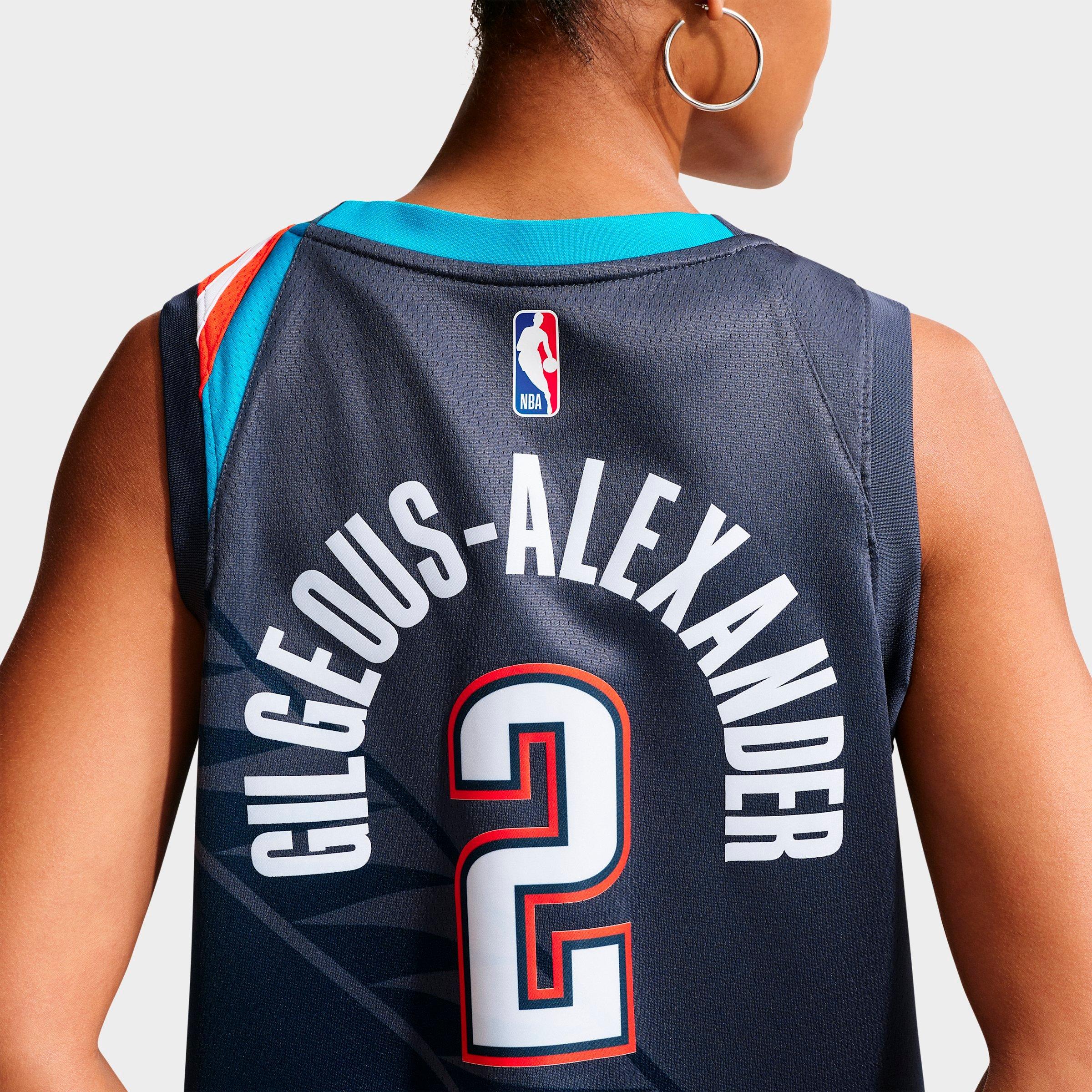 Men's Nike Shai Gilgeous-Alexander Oklahoma City Thunder NBA City Edition Swingman Basketball Jersey