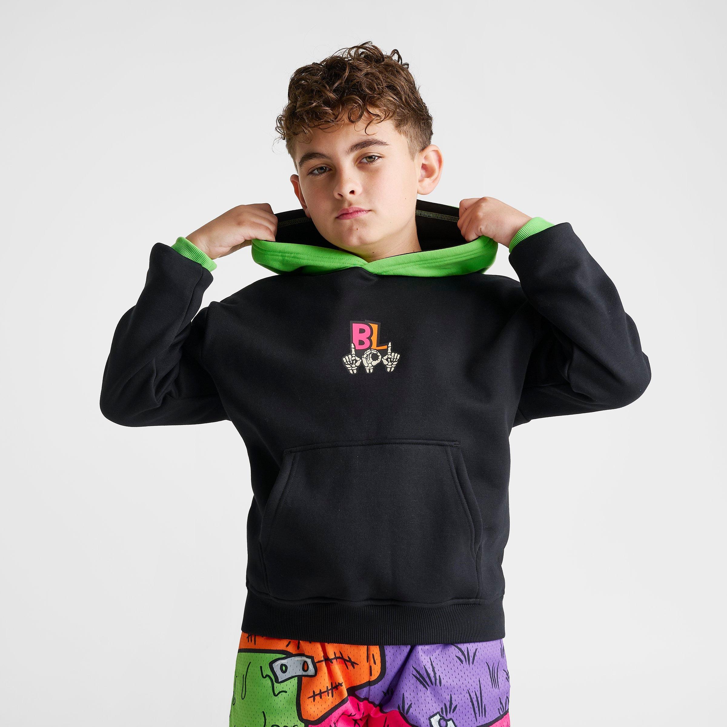 Big Kids' Baseball Lifestyle 101 Skeleton Pullover Hoodie