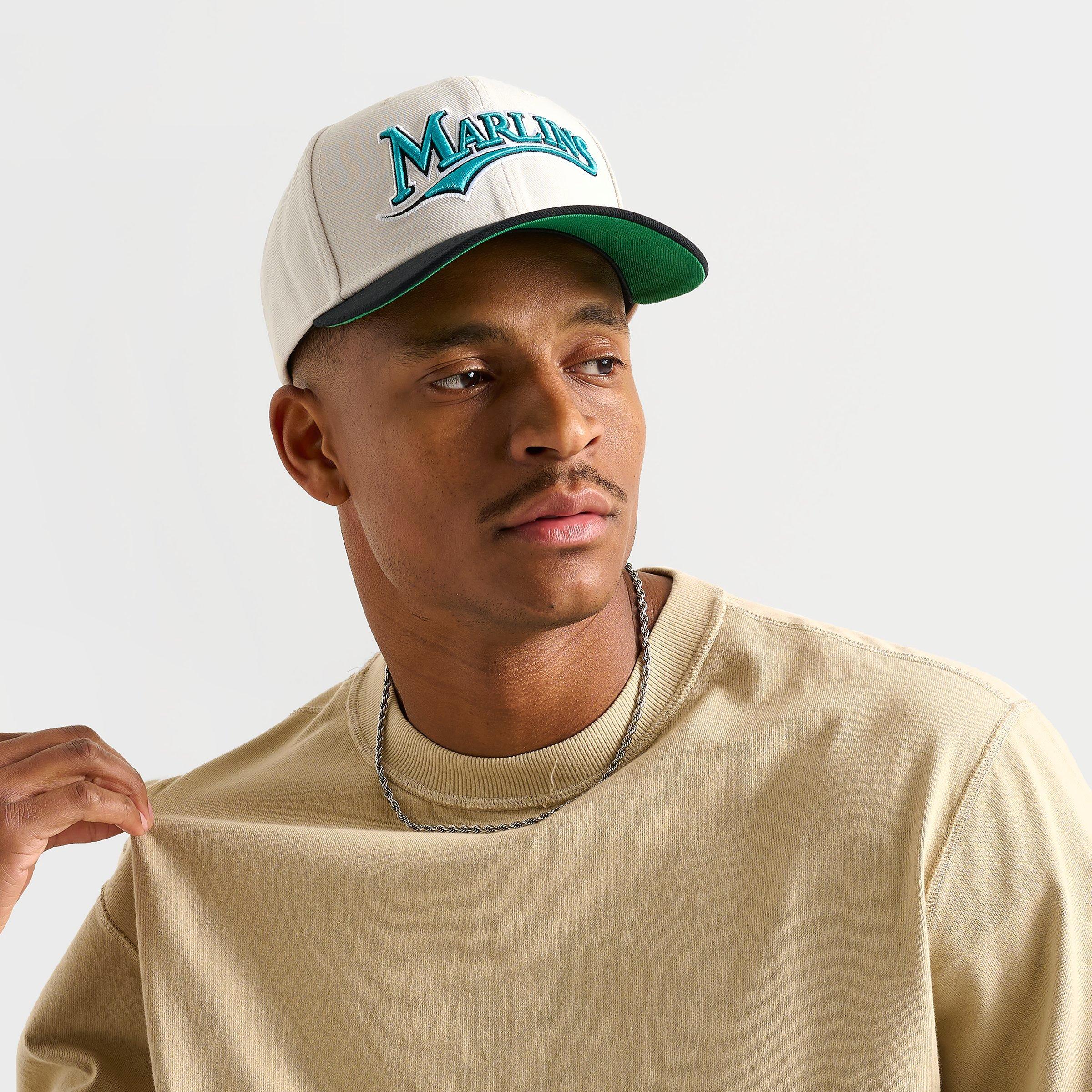 Mitchell & Ness Florida Marlins MLB Pro Crown Snapback Hat