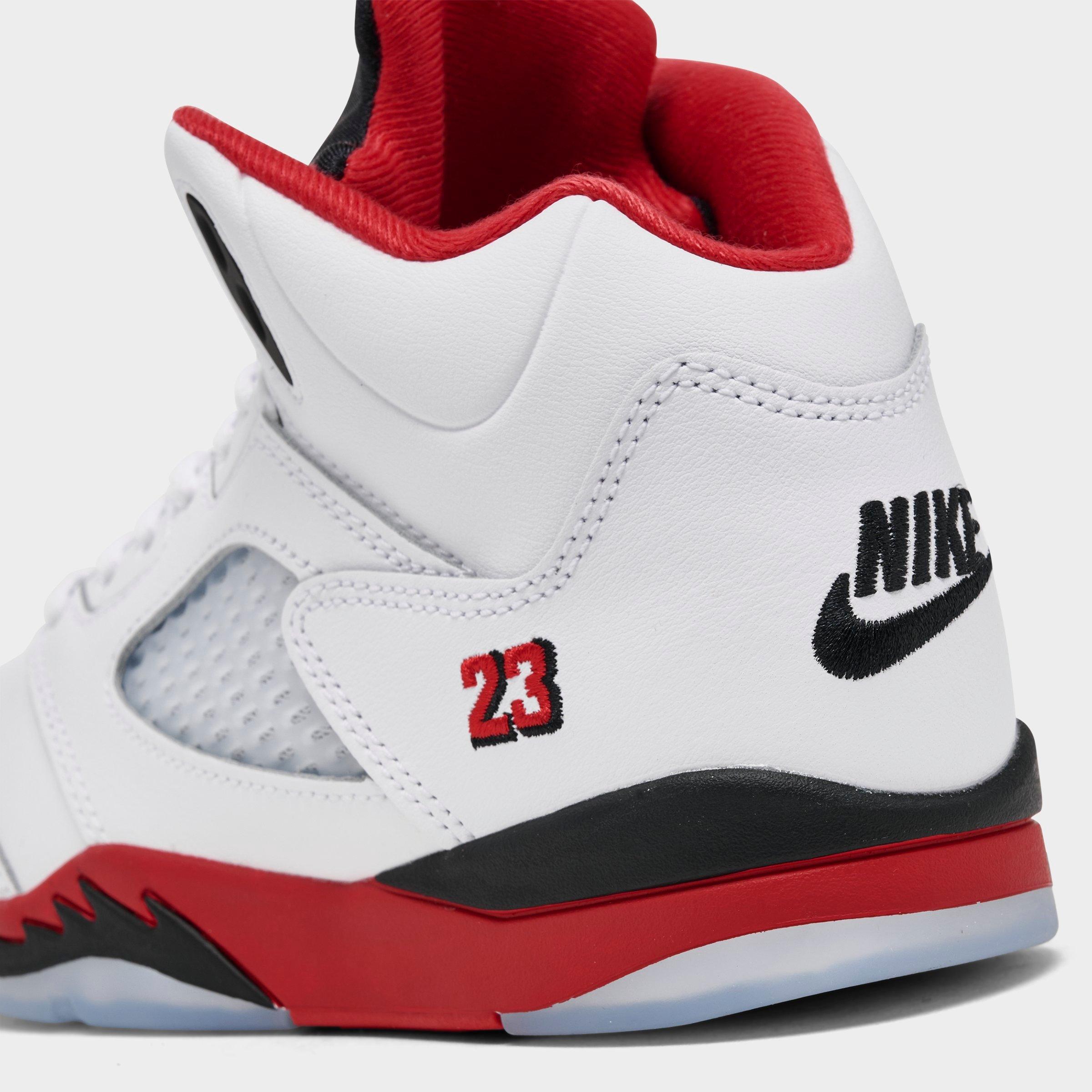 Little Kids' Air Jordan Retro 5 Basketball Shoes