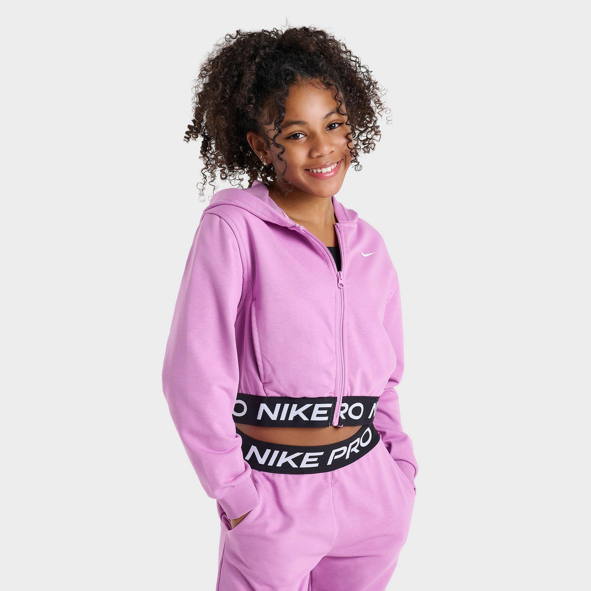 Girls' Big Kids' Nike Pro Fleece Dri-FIT Full-Zip Hoodie | JD Sports