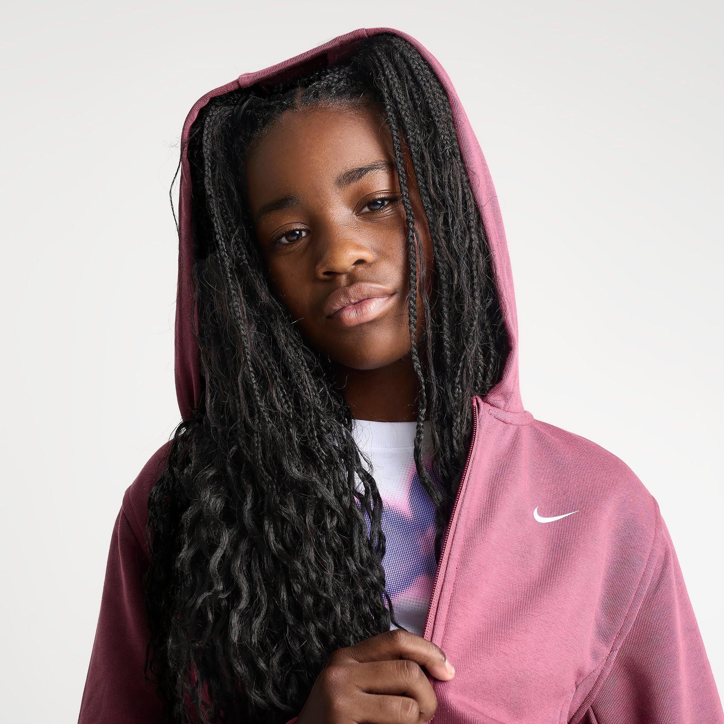Girls' Big Kids' Nike Pro Fleece Dri-FIT Full-Zip Hoodie