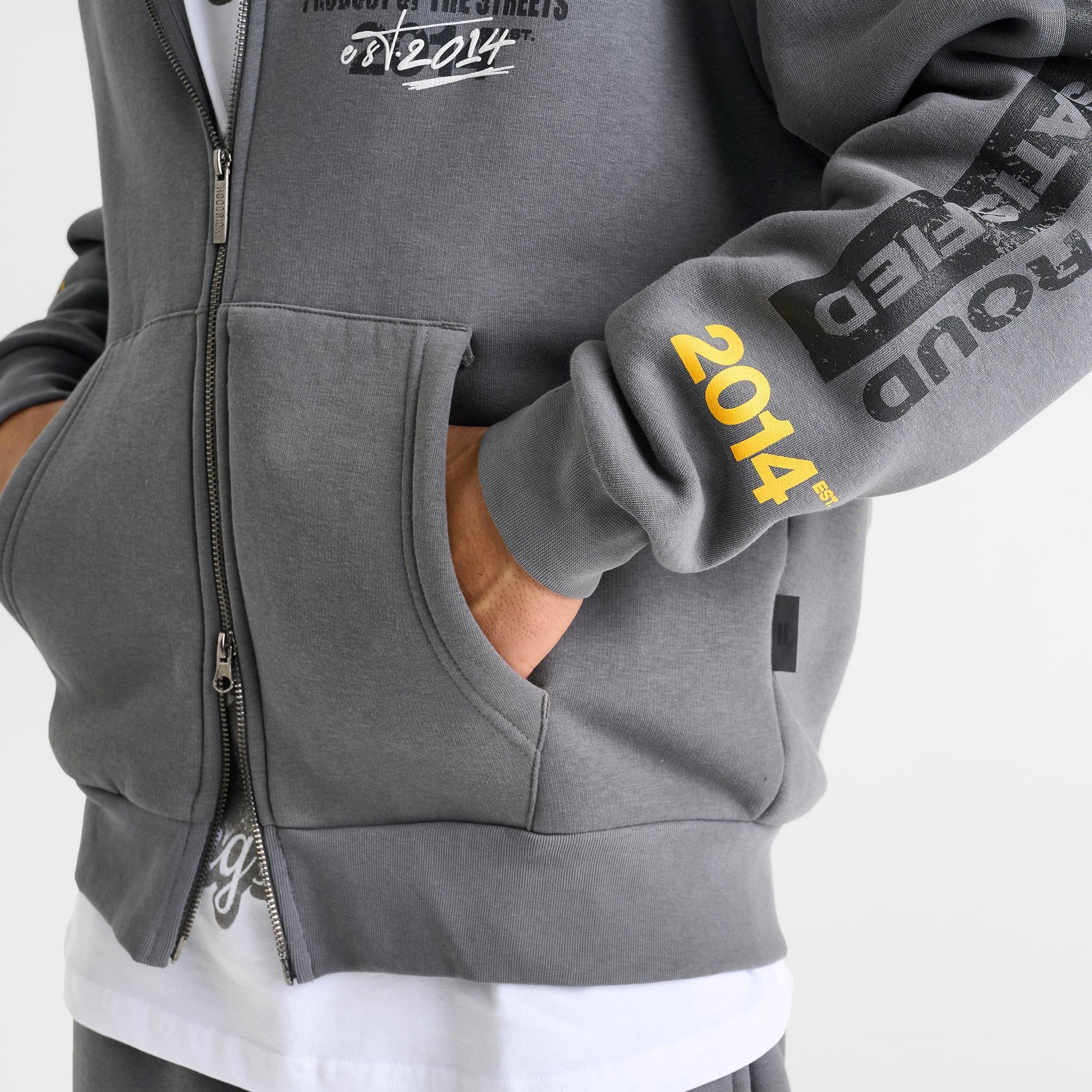 Men's Hoodrich World Tour Stamp Full-Zip Hoodie | JD Sports