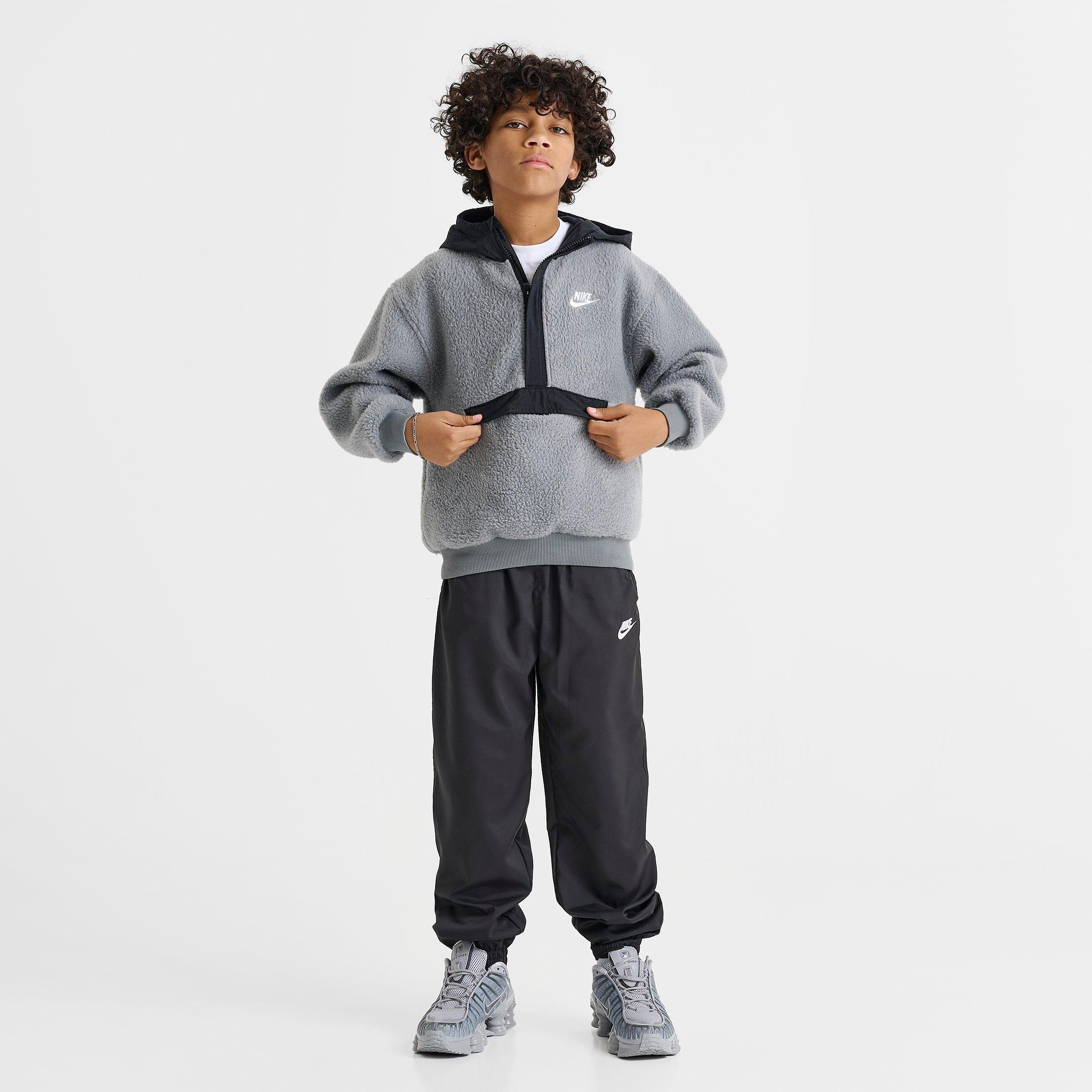 Big Kids' Nike Club Fleece Winterized Quarter-Zip Hoodie