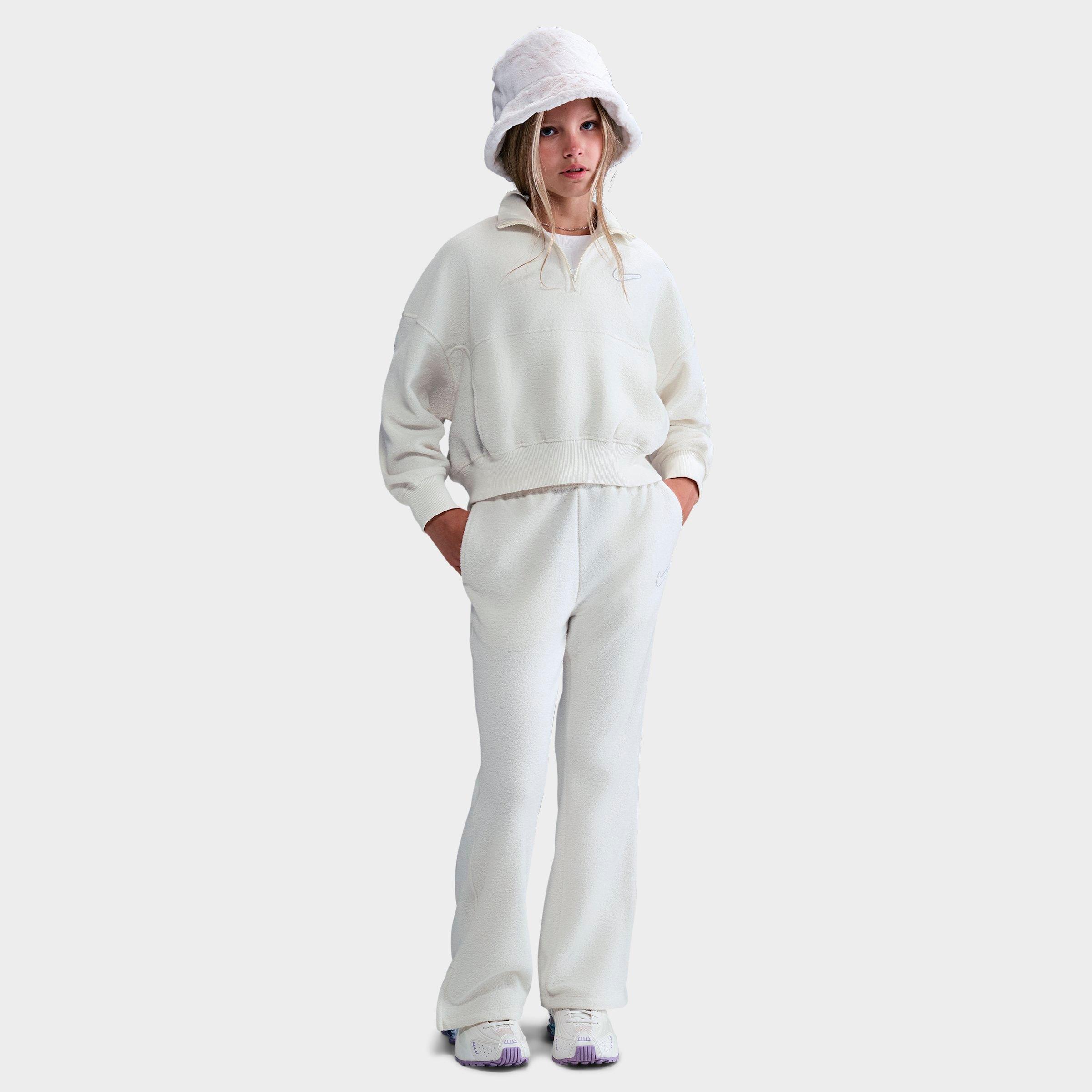 Girls' Big Kids' Nike Sportswear Long-Sleeve Fleece Quarter-Zip Top