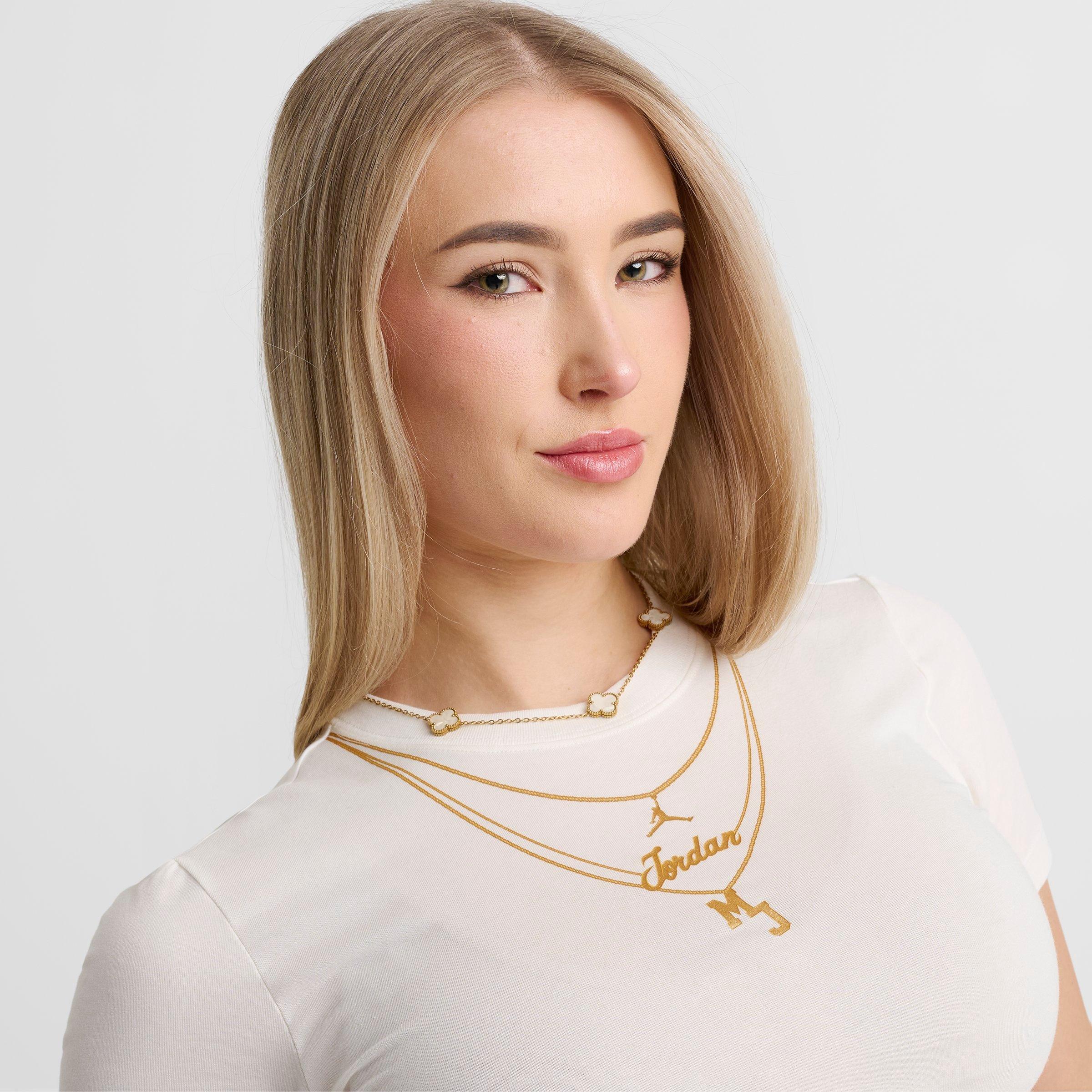 Women's Jordan Flight Necklace Graphic T-Shirt