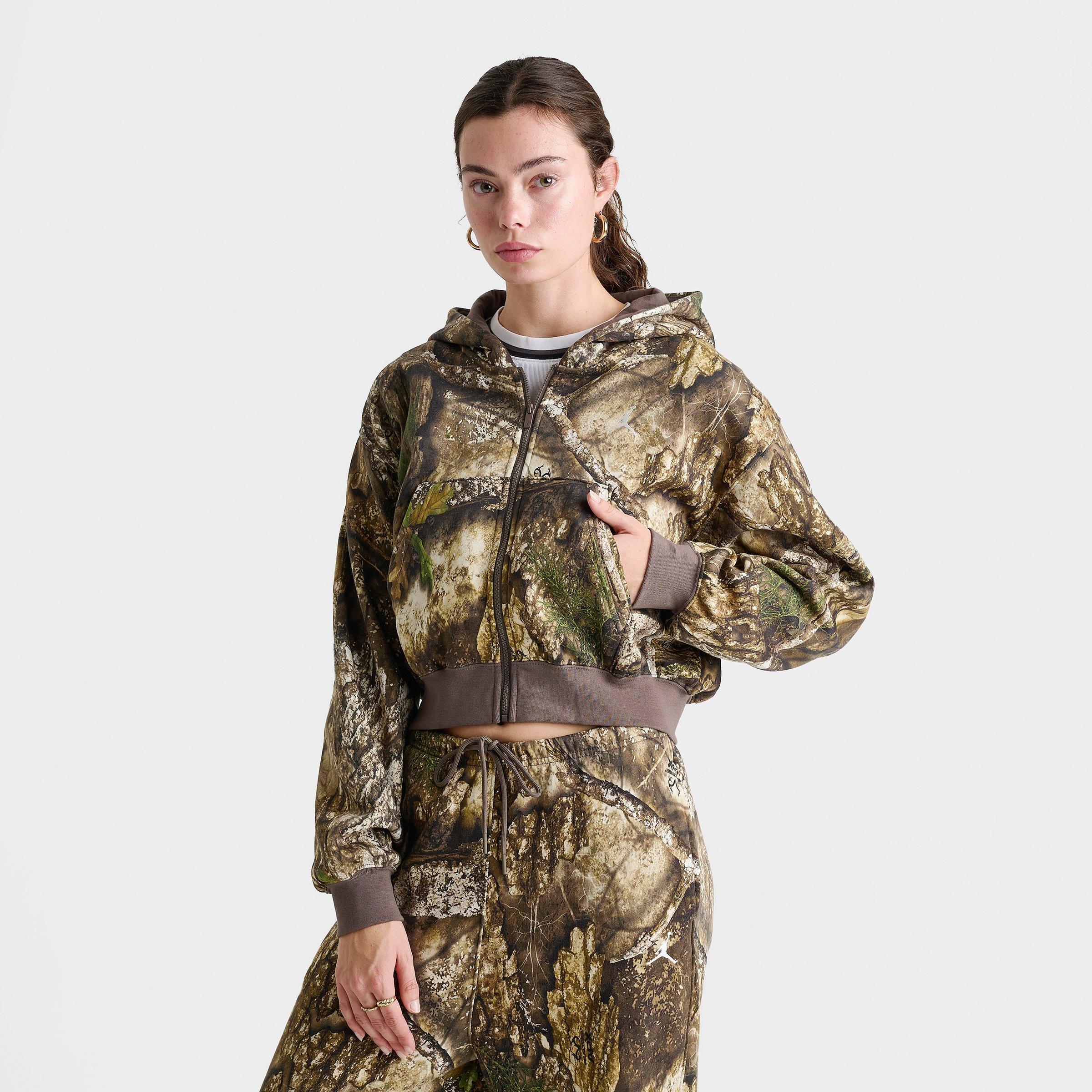 Women's Jordan Brooklyn Fleece Realtree Mod Crop Full-Zip Hoodie