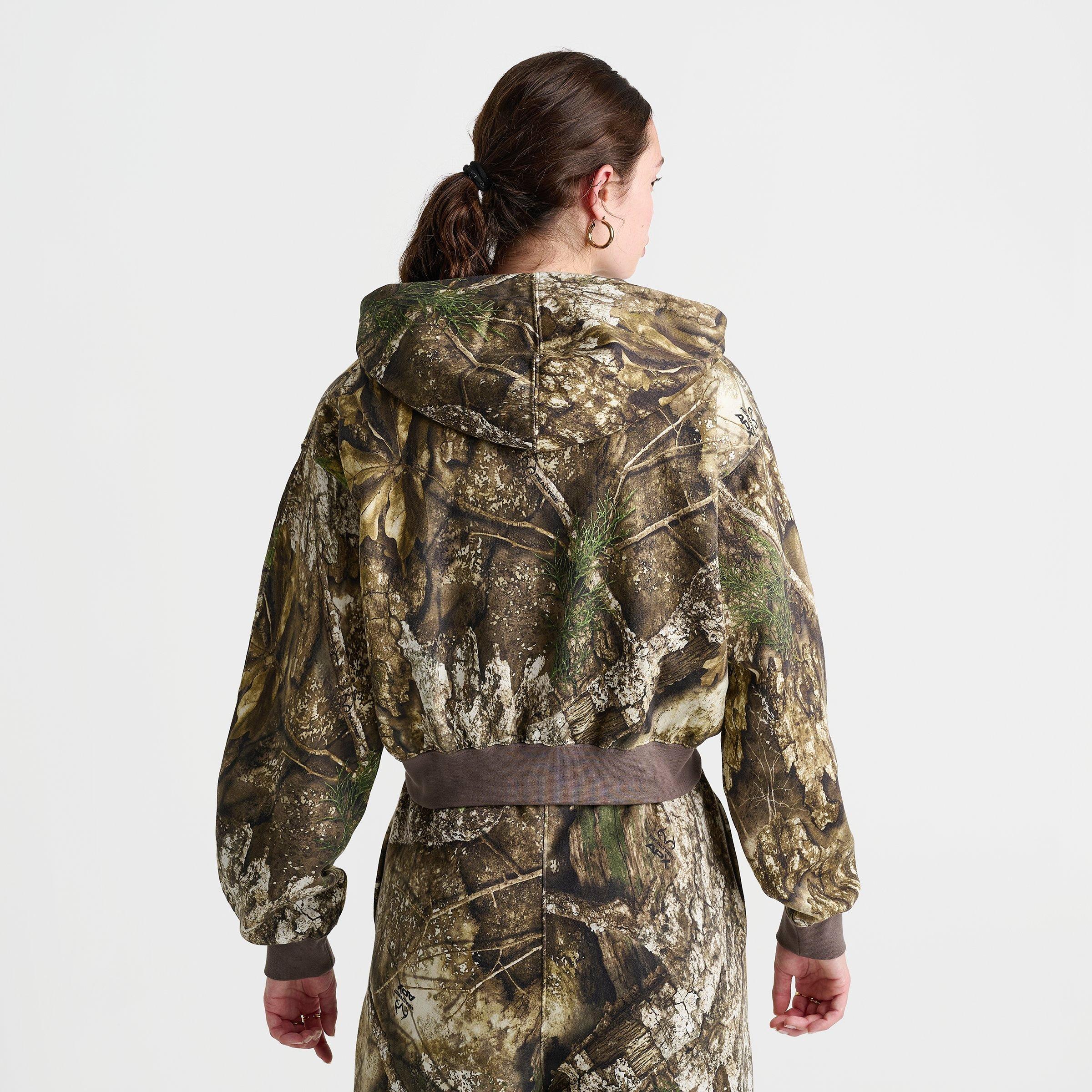 Women's Jordan Brooklyn Fleece Realtree Mod Crop Full-Zip Hoodie