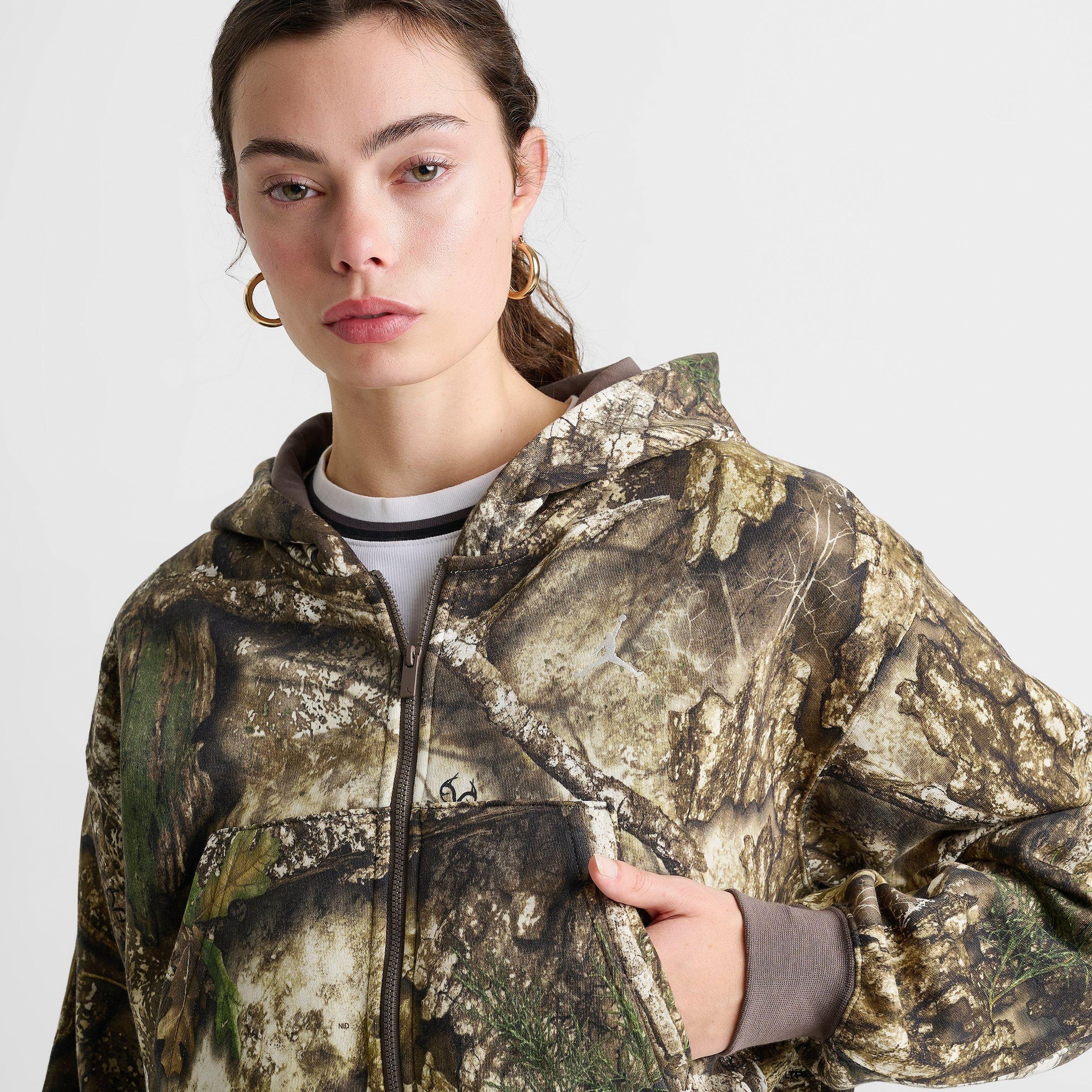 Women's Jordan Brooklyn Fleece Realtree Mod Crop Full-Zip Hoodie
