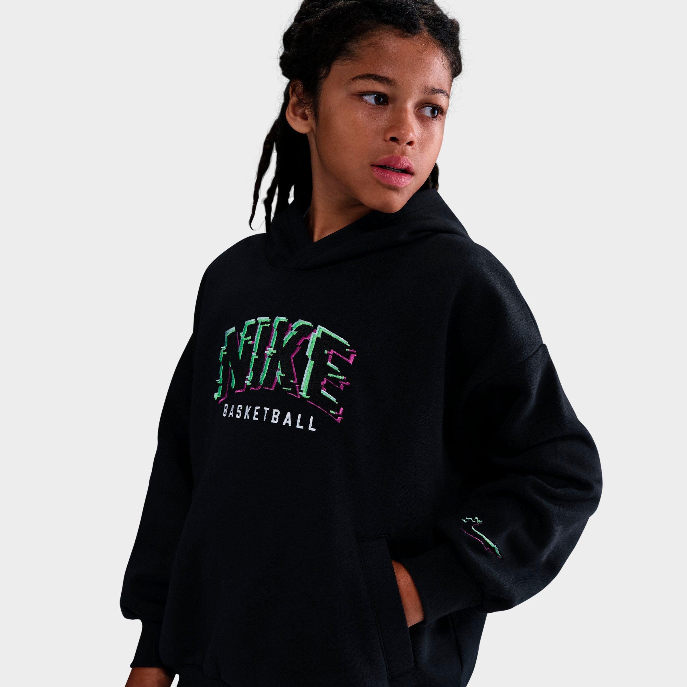Big Kids' Nike Culture of Basketball Glitch Pullover Hoodie