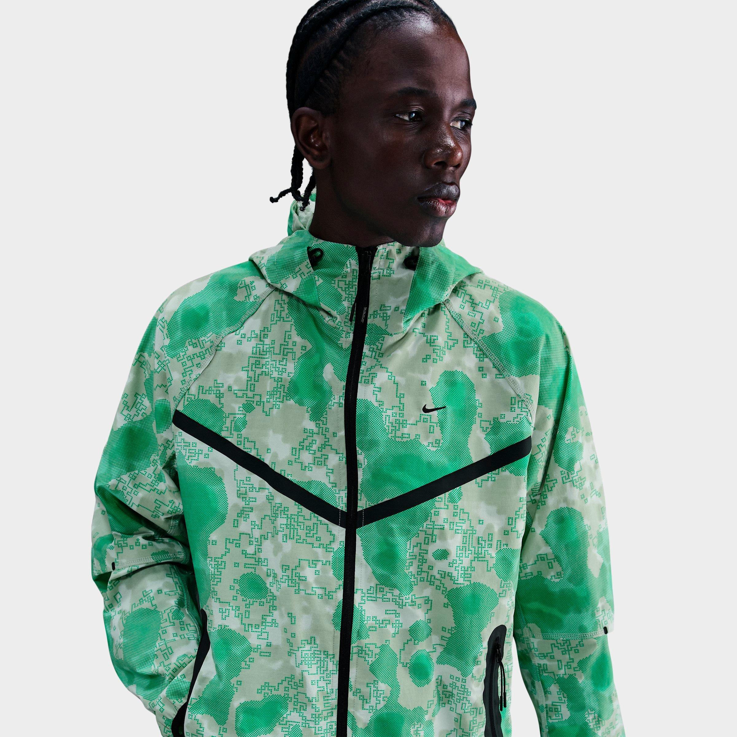 Men's Nike Tech Dri-FIT Woven Camo Windrunner Oversized Full-Zip Jacket