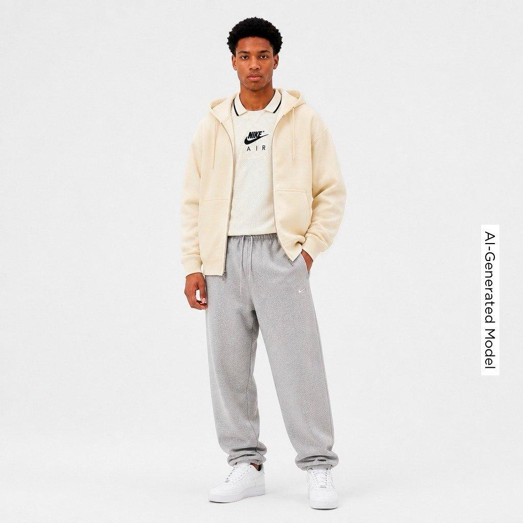 Men's Nike Solo Swoosh Fleece Full-Zip Hoodie