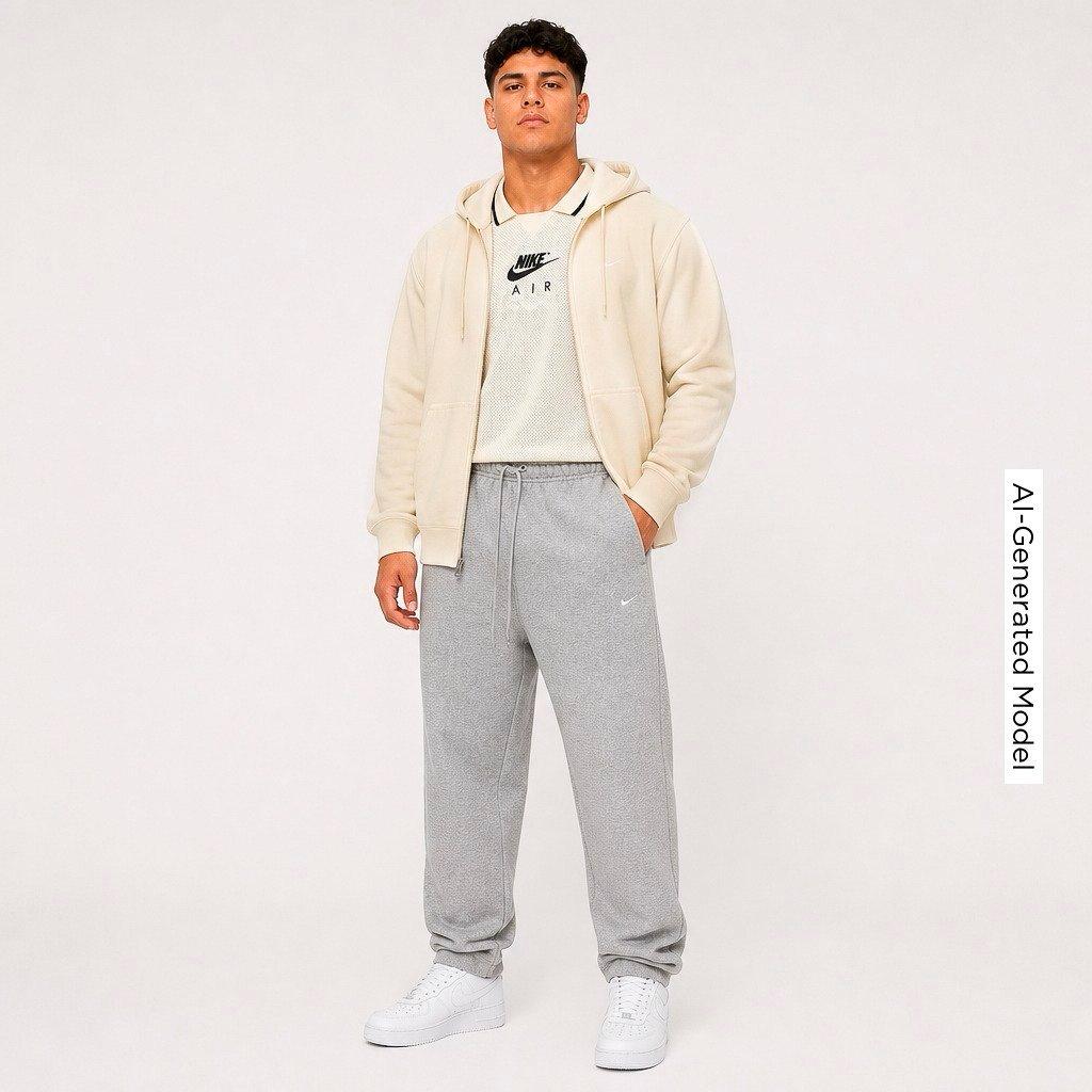 Men's Nike Solo Swoosh Fleece Full-Zip Hoodie