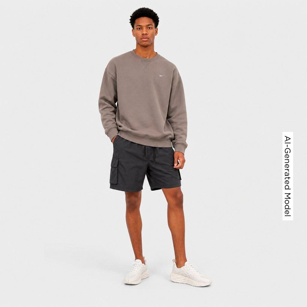 Men's Nike Solo Swoosh Fleece Crewneck Sweatshirt