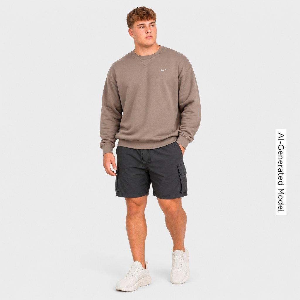 Men's Nike Solo Swoosh Fleece Crewneck Sweatshirt