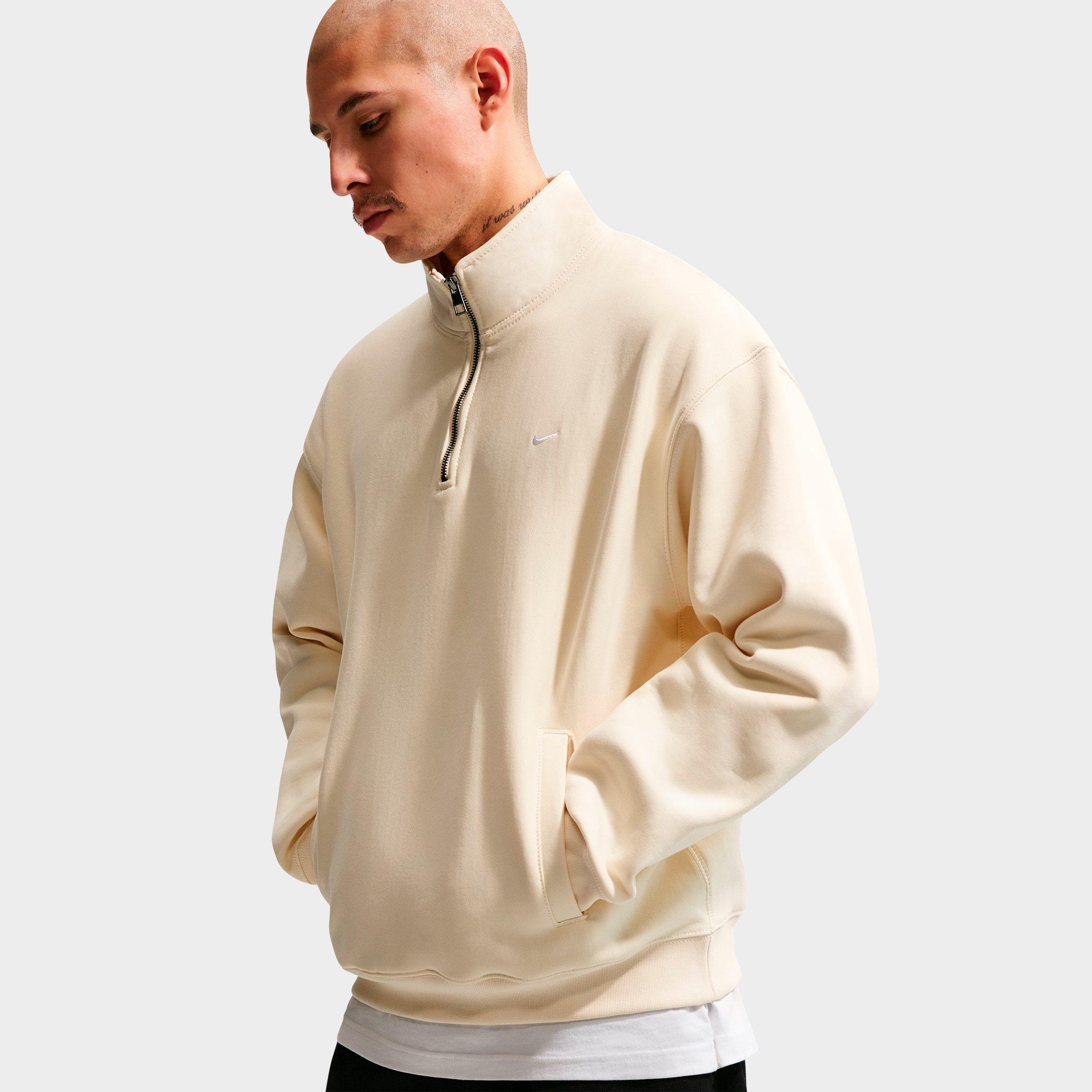 Men's Nike Solo Swoosh Fleece Quarter-Zip Top