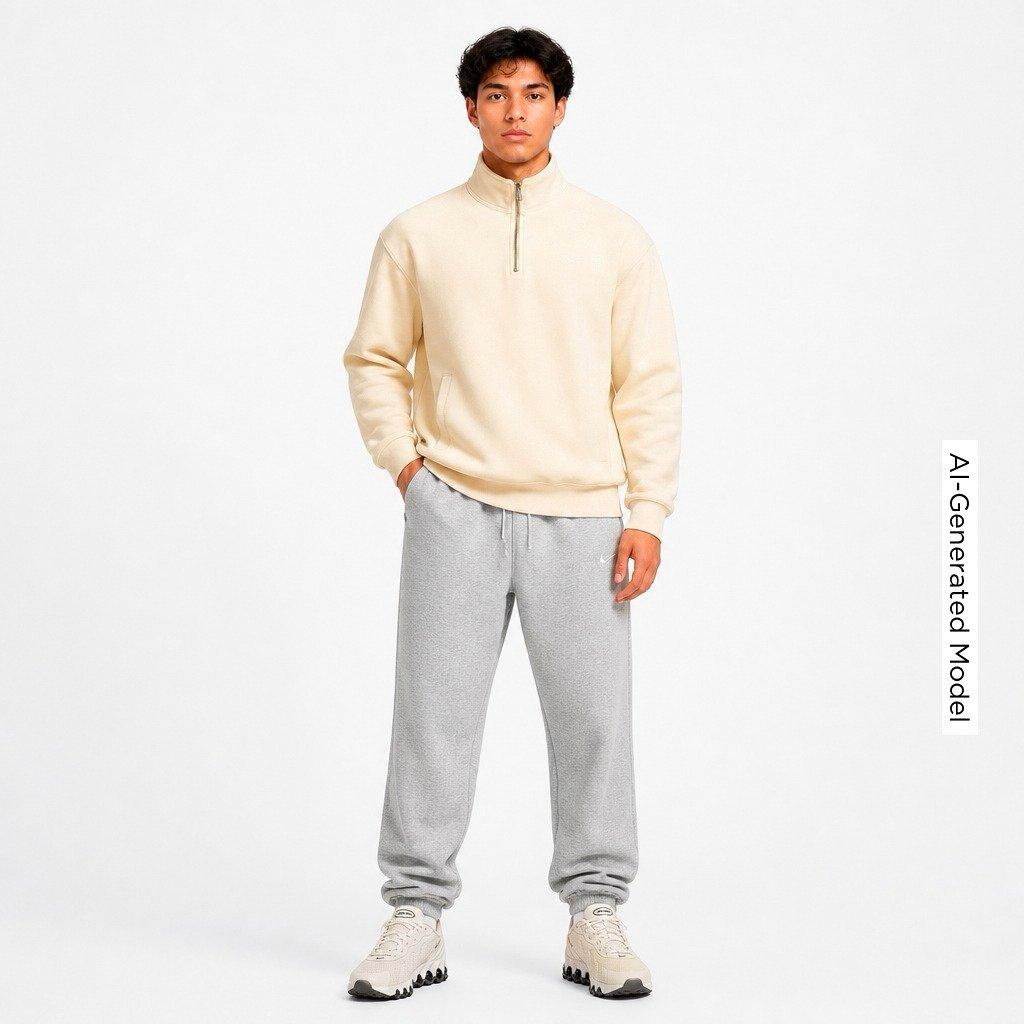 Men's Nike Solo Swoosh Fleece Quarter-Zip Top