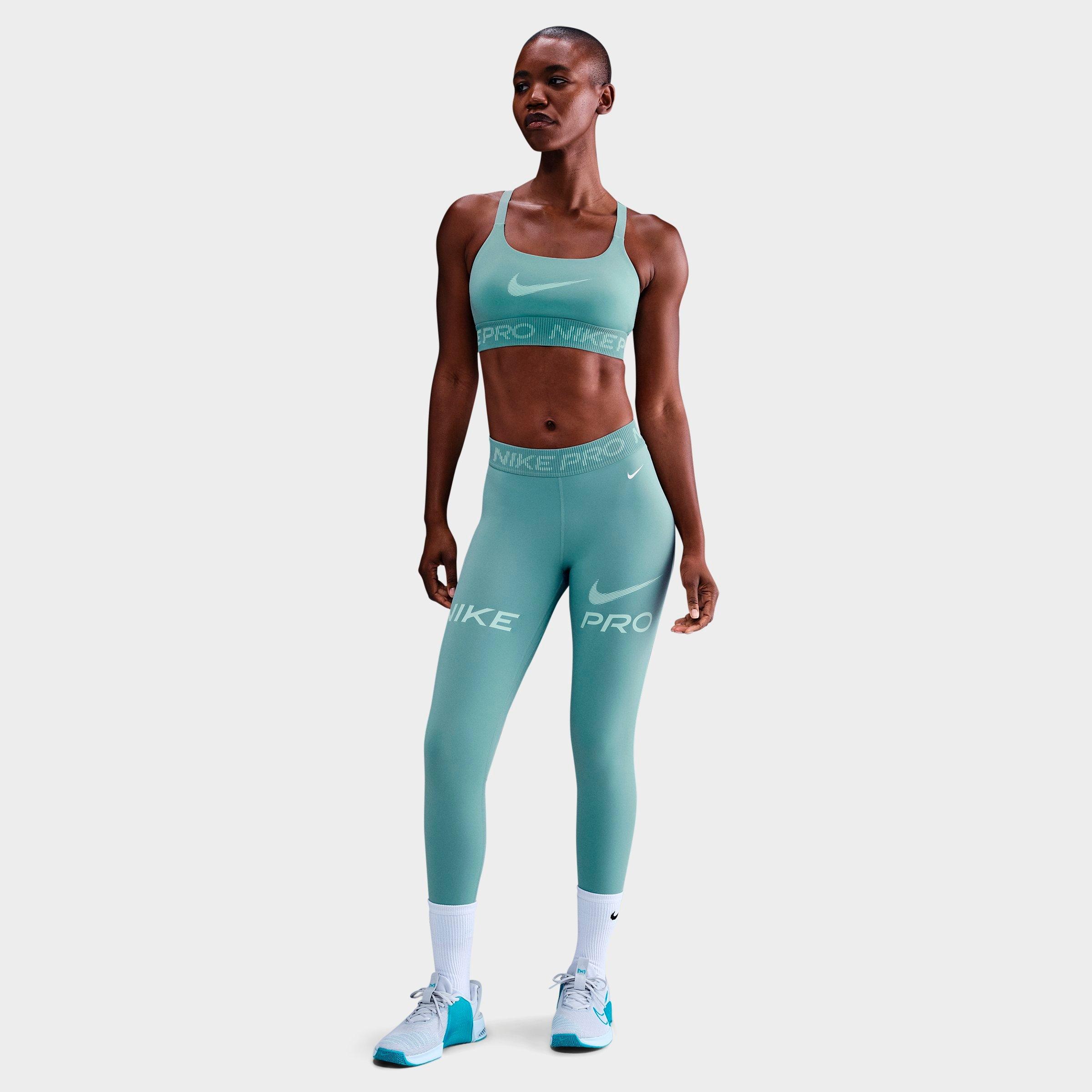 Sports Leggings Nike Teal Leggings Nike One Women Teal Blue Solid