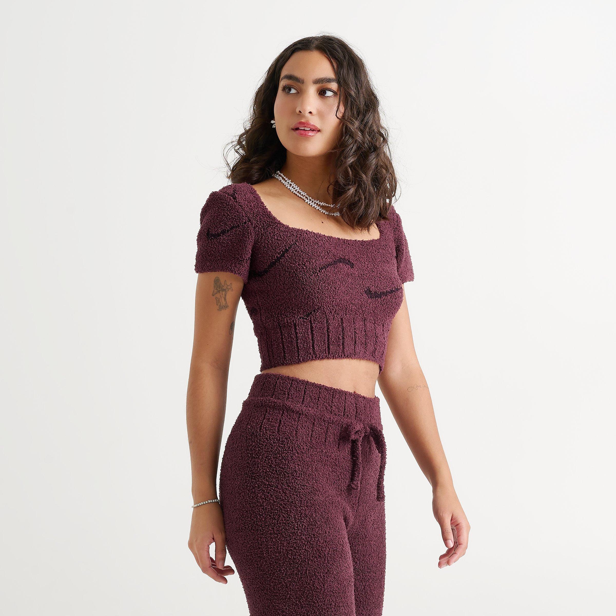 Women's Nike Sportswear Phoenix Cozy Bouclé Cropped Knit Top