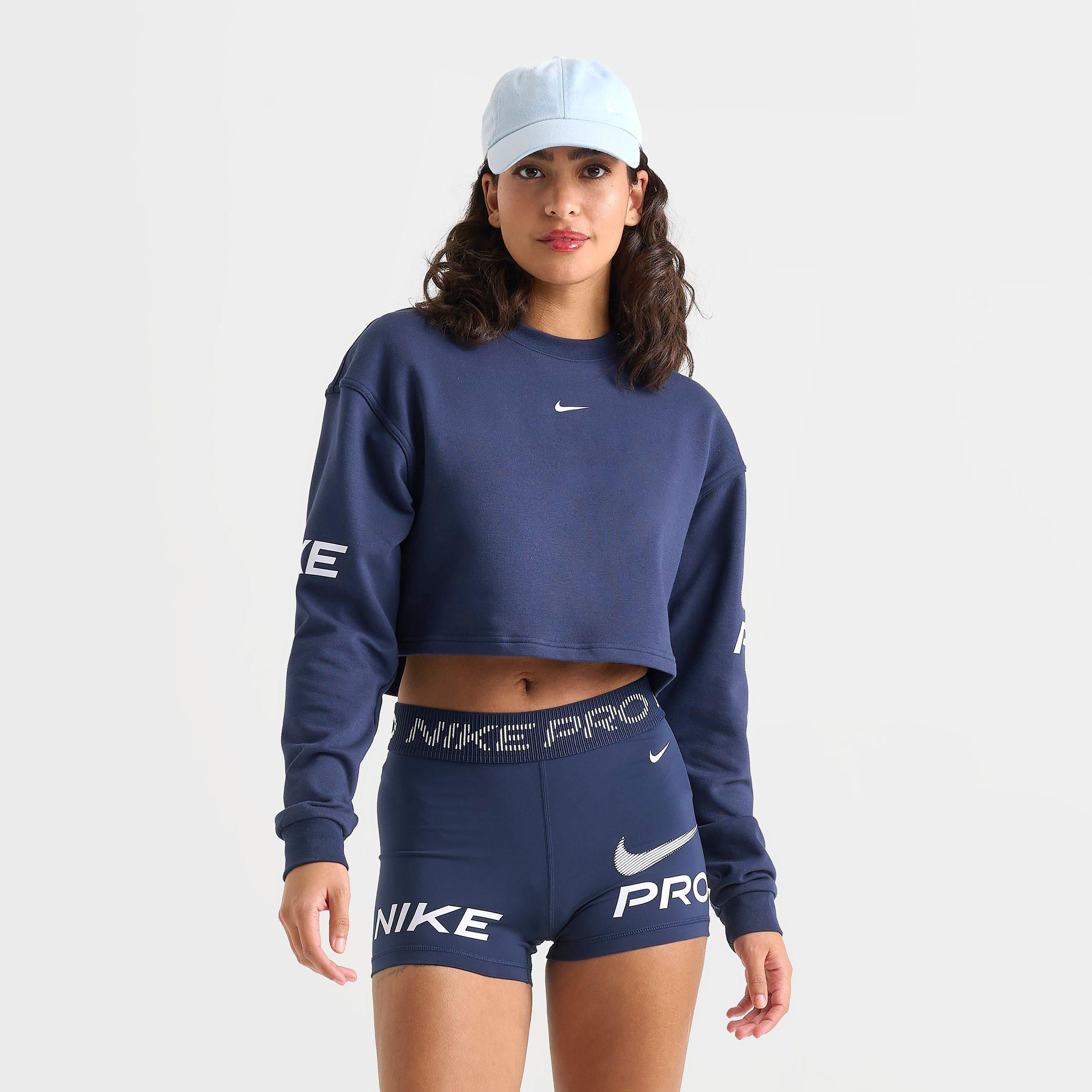 Women's Nike Pro Dri-FIT French Terry Loose Crewneck Sweatshirt