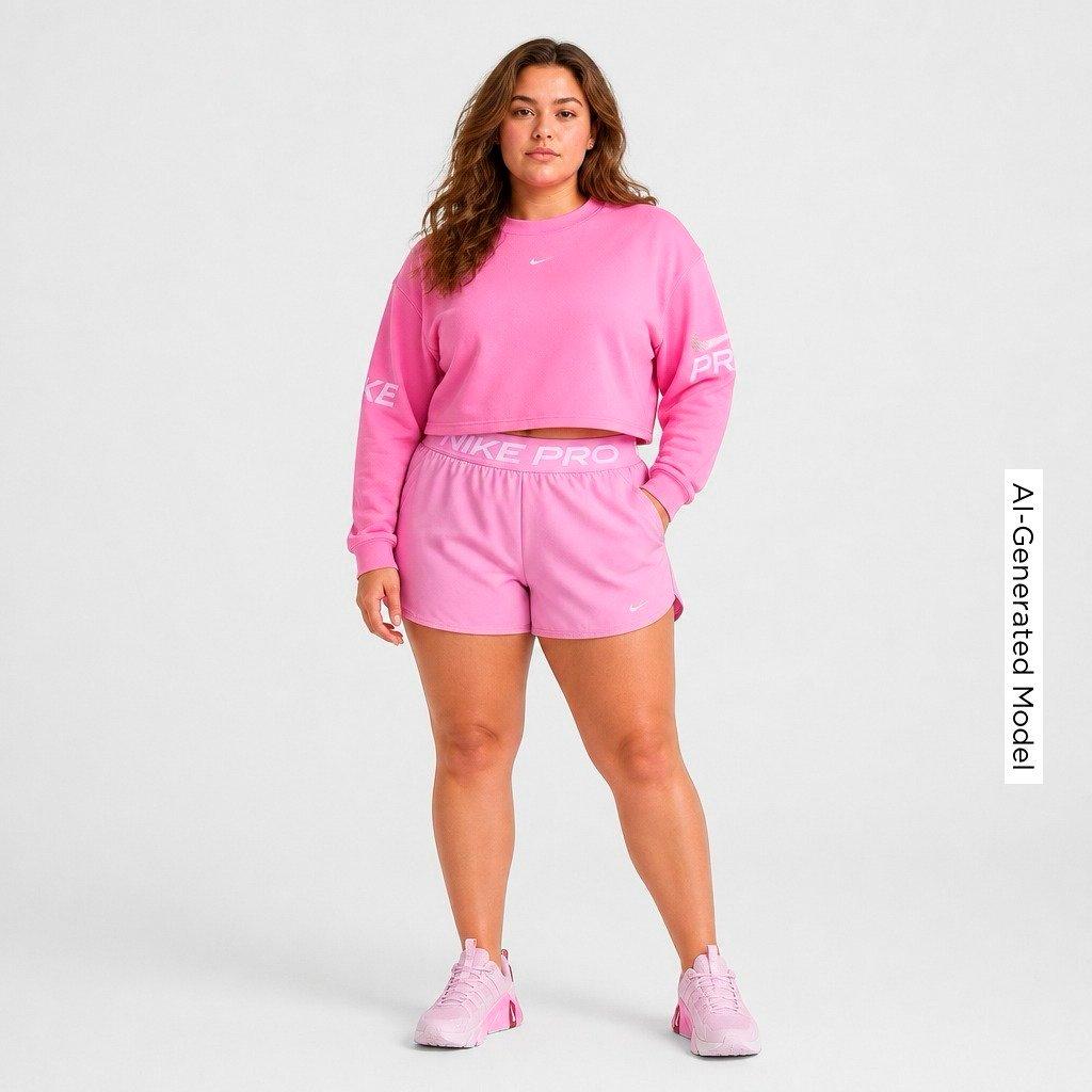 Women's Nike Pro Dri-FIT French Terry Loose Crewneck Sweatshirt
