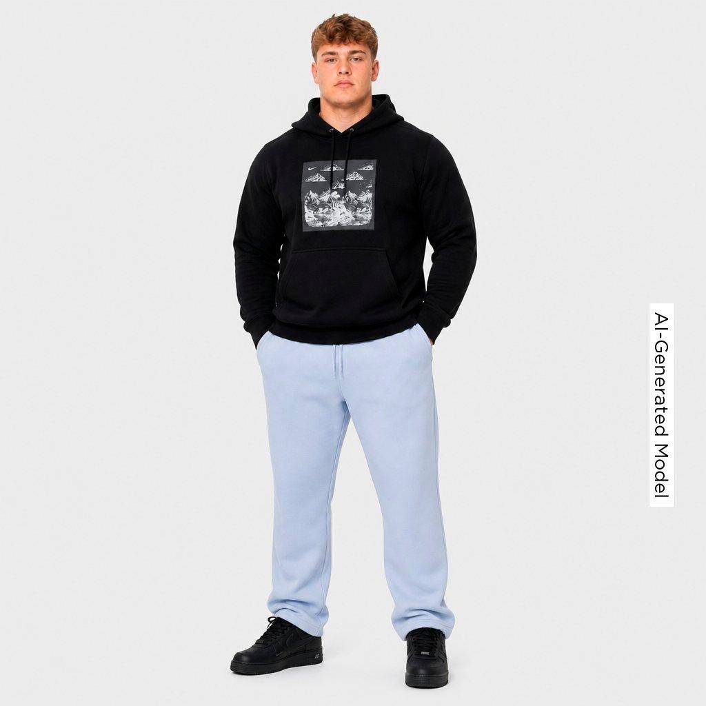 Men's Nike Solo Swoosh Graphic Fleece Pullover Hoodie
