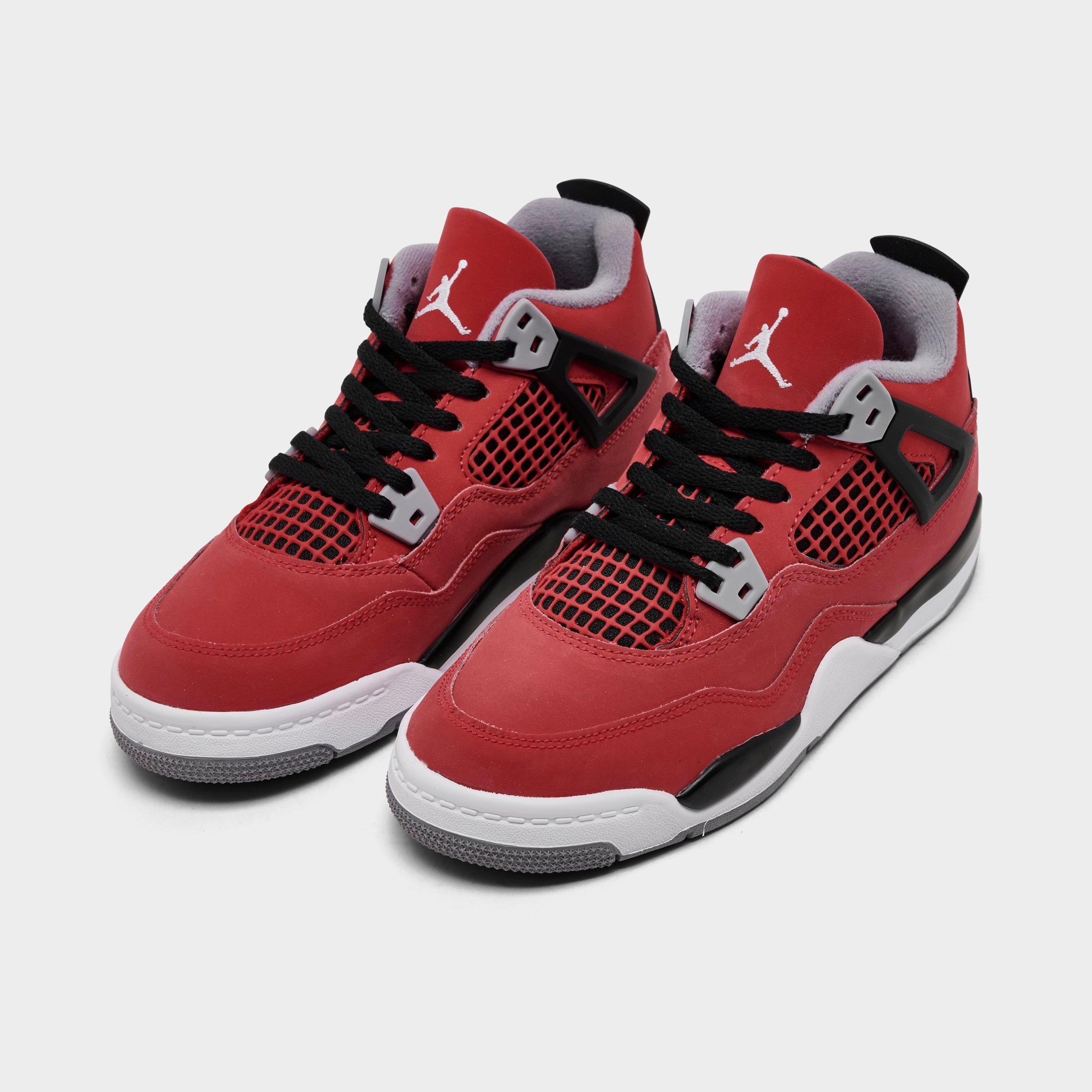 Little Kids' Air Jordan Retro 4 Basketball Shoes